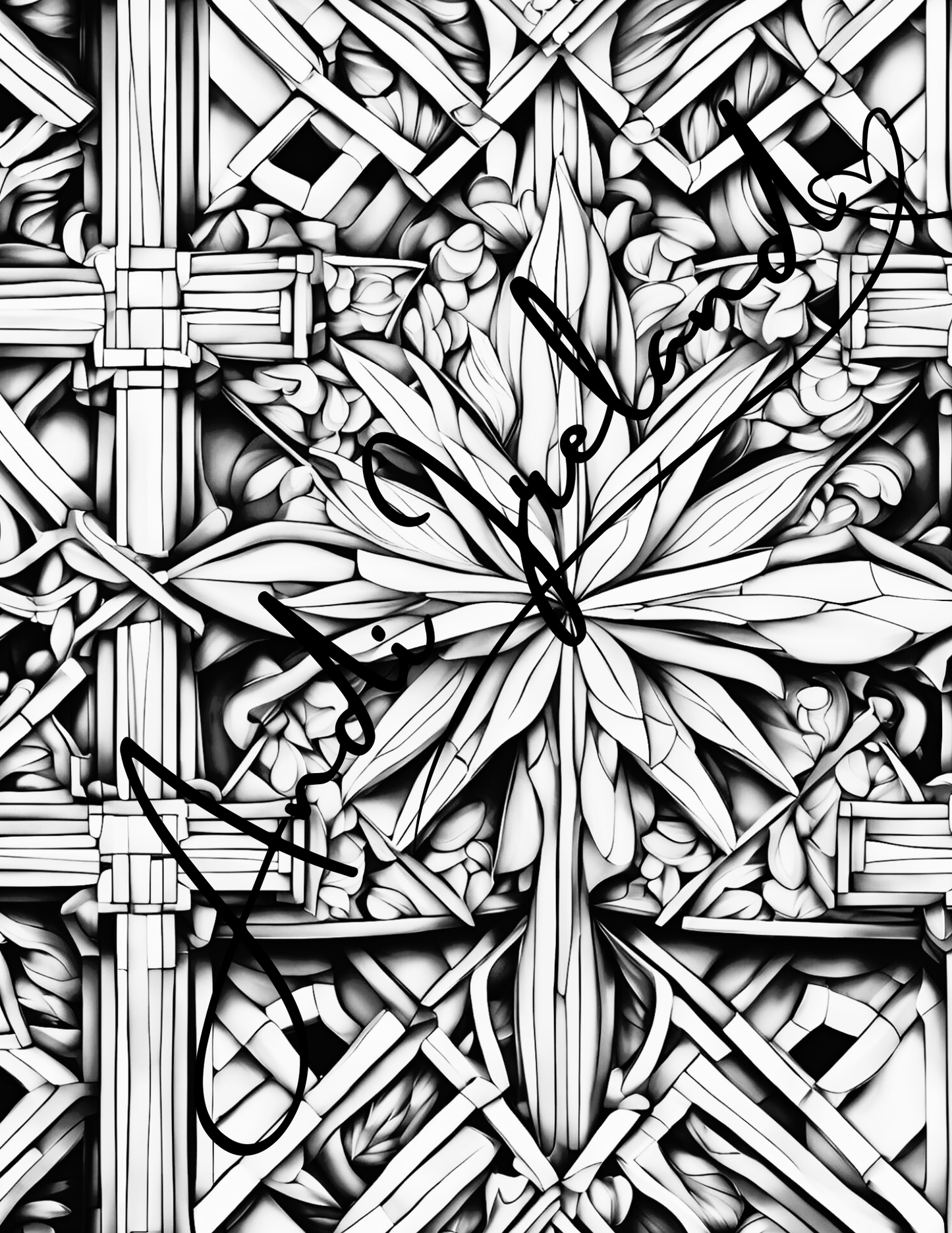 Crossroads Abstract Cross Patterns Coloring Pages | PDF Download