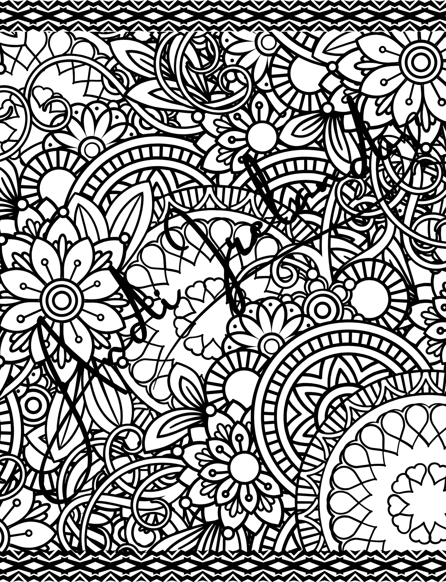 MindSpace Creatives Adult Coloring Book: Florals