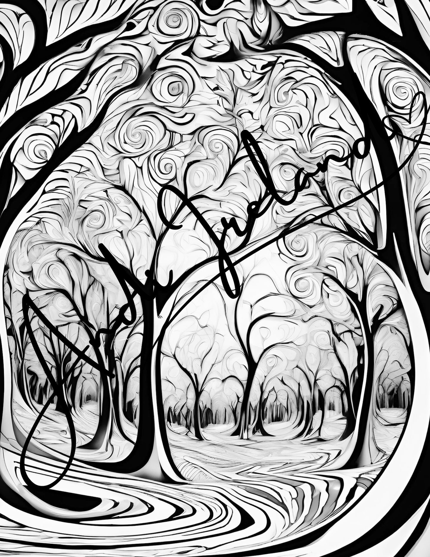 Into The Woods Trees Coloring Pages | PDF Download