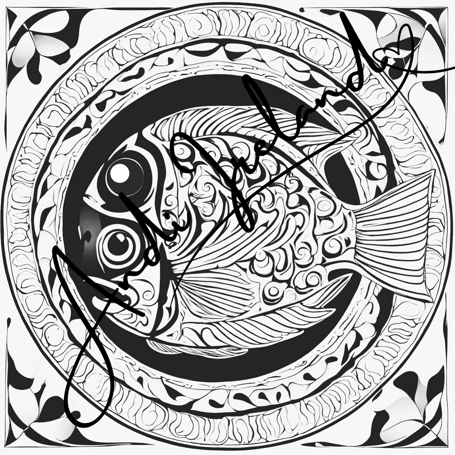 MindSpace Creatives Adult Coloring Book: Creative Coloring Fish Patterns