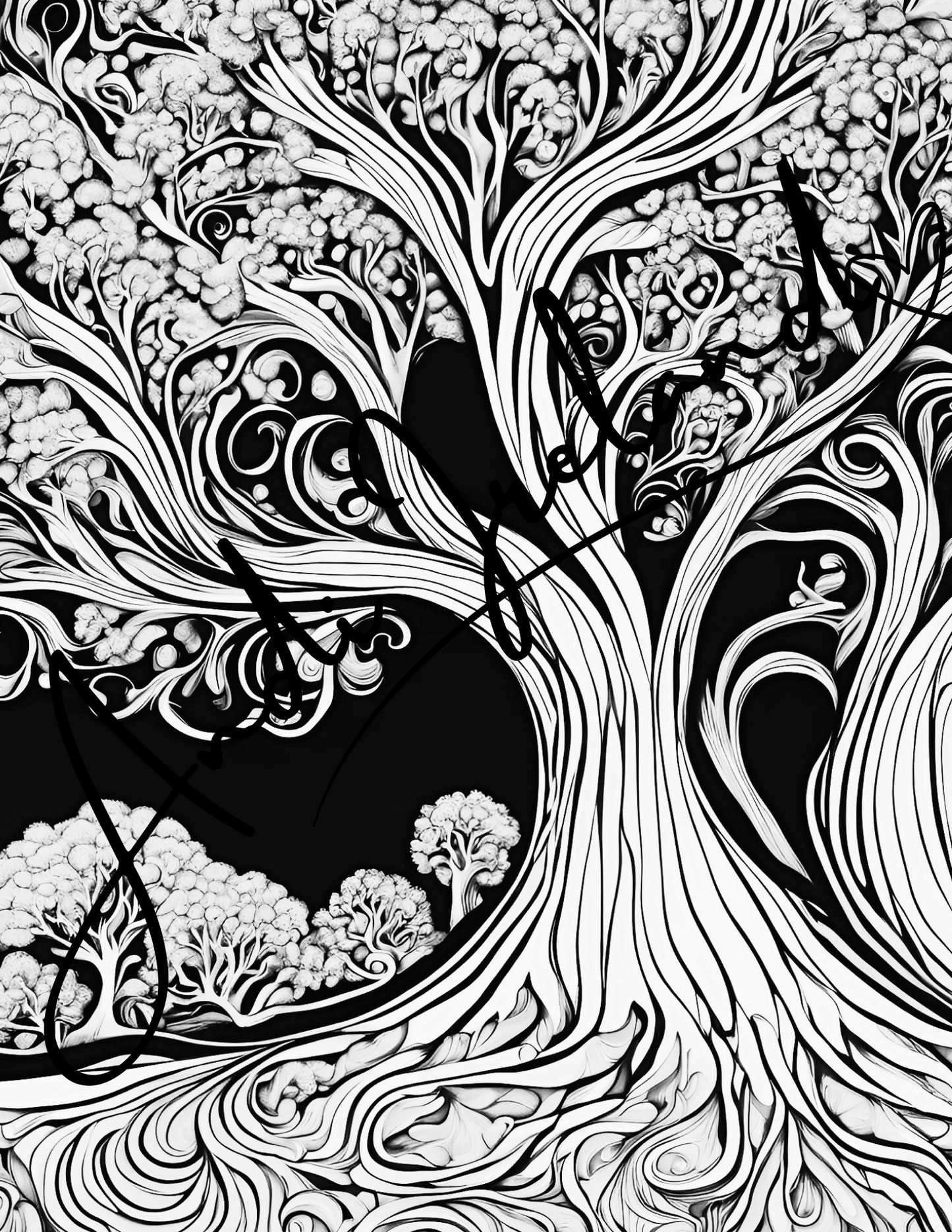 Into The Woods Trees Coloring Pages | PDF Download