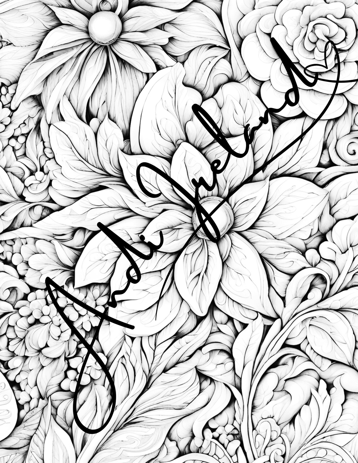 Floral Explosion Abstract Patterns Coloring Pages | PDF Download