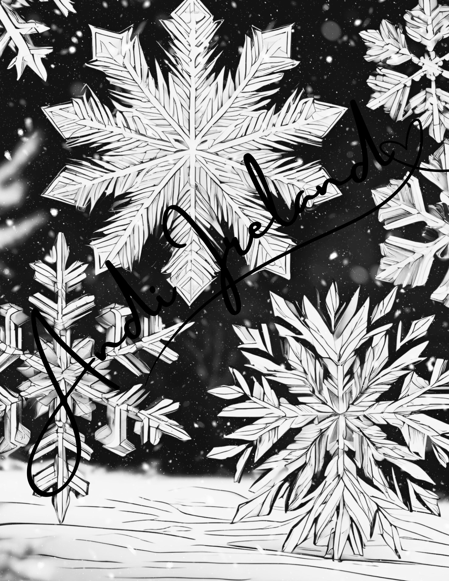 MindSpace Creatives: Adult Coloring Book Snowflake Magic