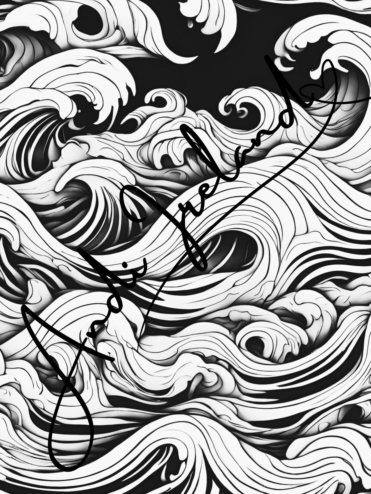 Ocean Waves Patterns Coloring Pages | PDF Download