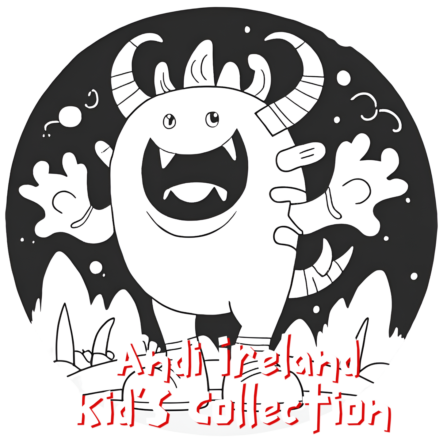 Stevie's Monster Friends Simple Image Coloring Book