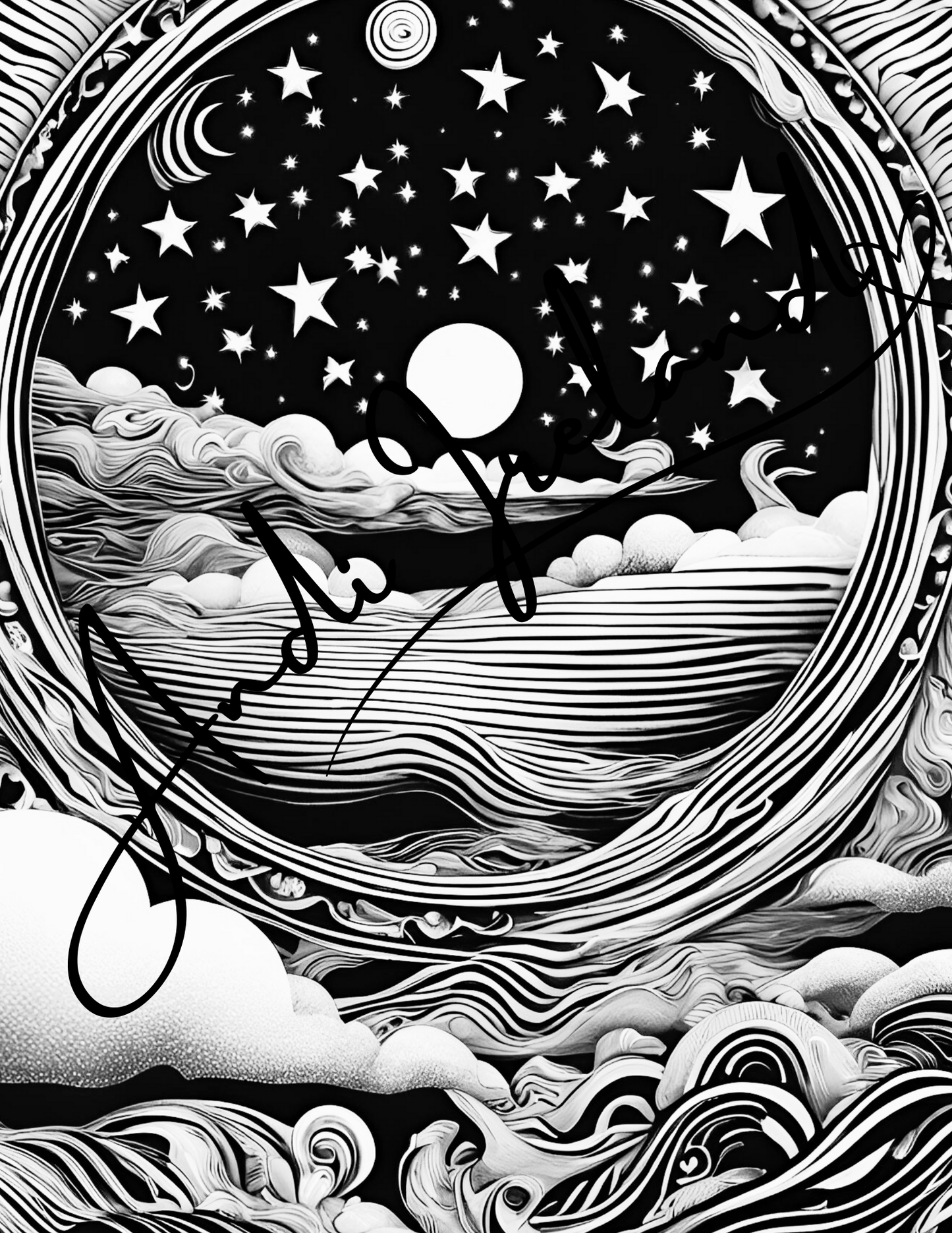 Sun, Moon and Stars Coloring Pages | PDF Download