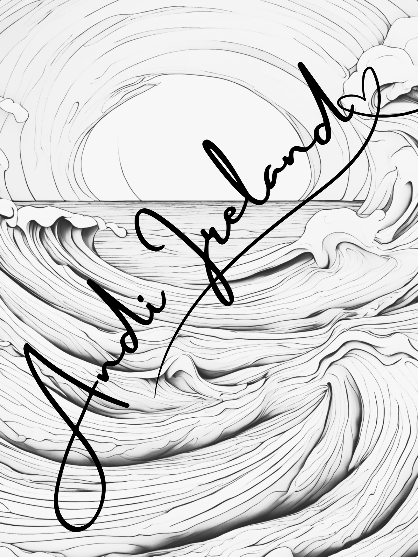 Ocean Waves Patterns Coloring Pages | PDF Download