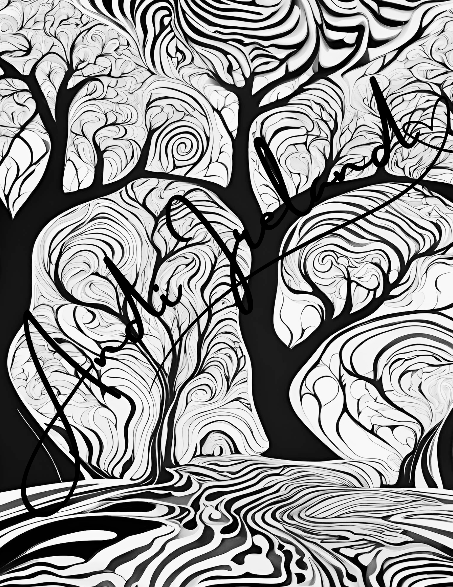 Into The Woods Trees Coloring Pages | PDF Download