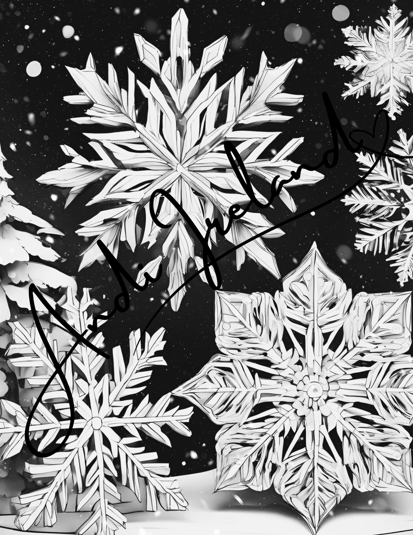 MindSpace Creatives: Adult Coloring Book Snowflake Magic