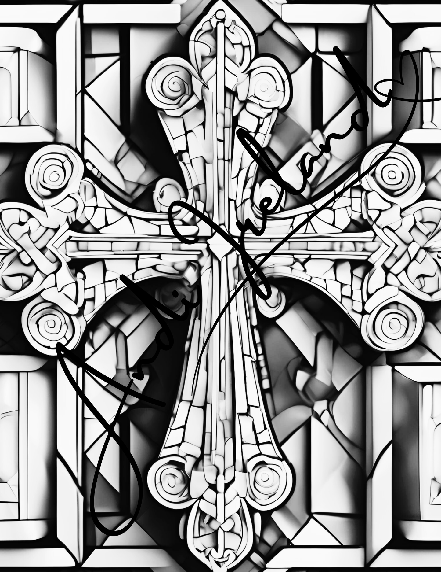 Crossroads Abstract Cross Patterns Coloring Pages | PDF Download