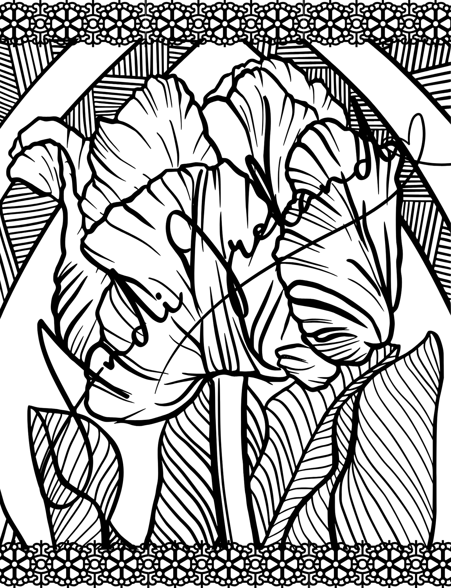 MindSpace Creatives Adult Coloring Book: Florals