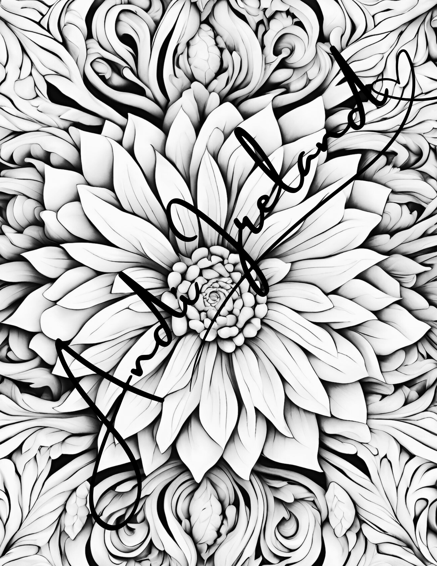 Floral Explosion Abstract Patterns Coloring Pages | PDF Download