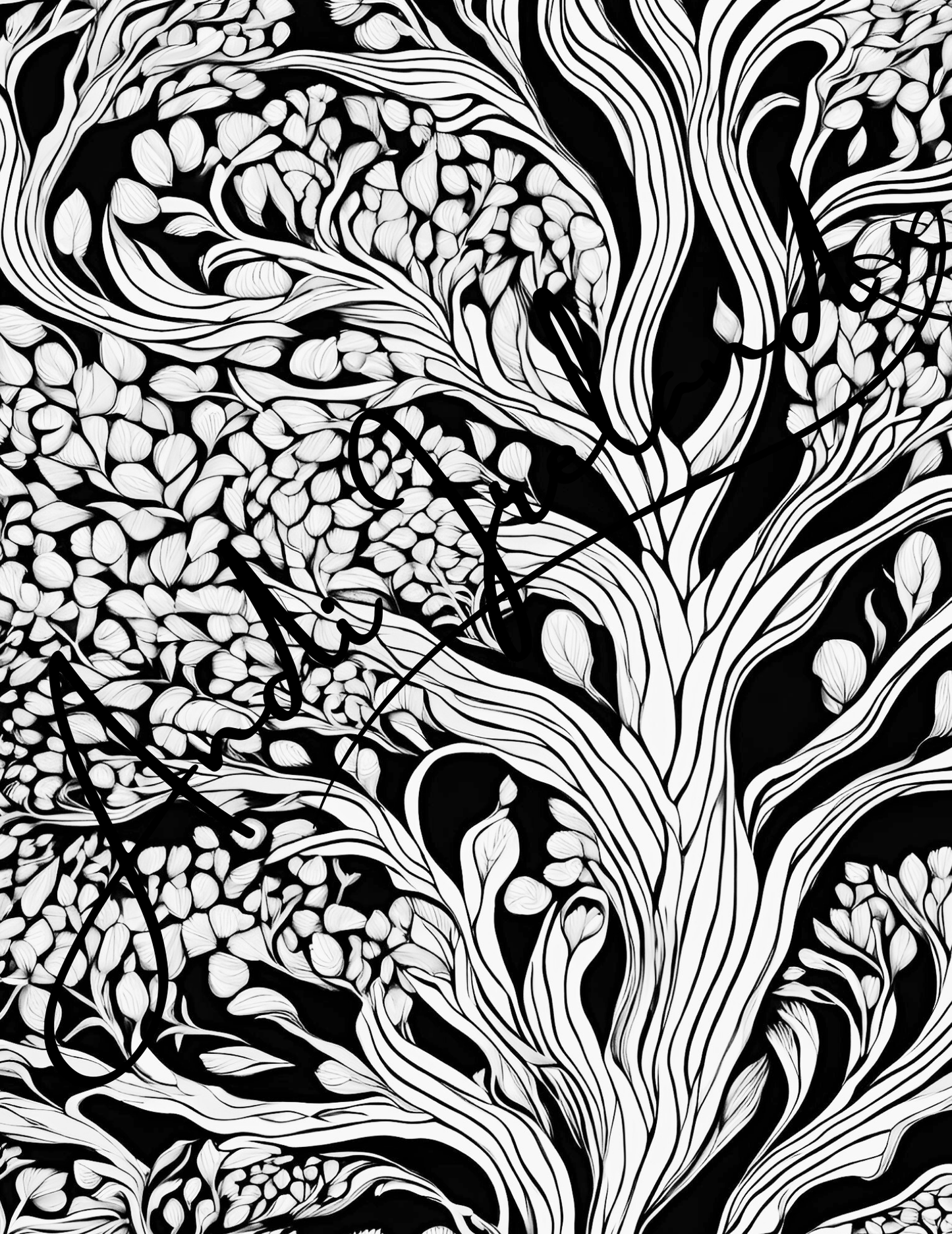 Into The Woods Trees Coloring Pages | PDF Download