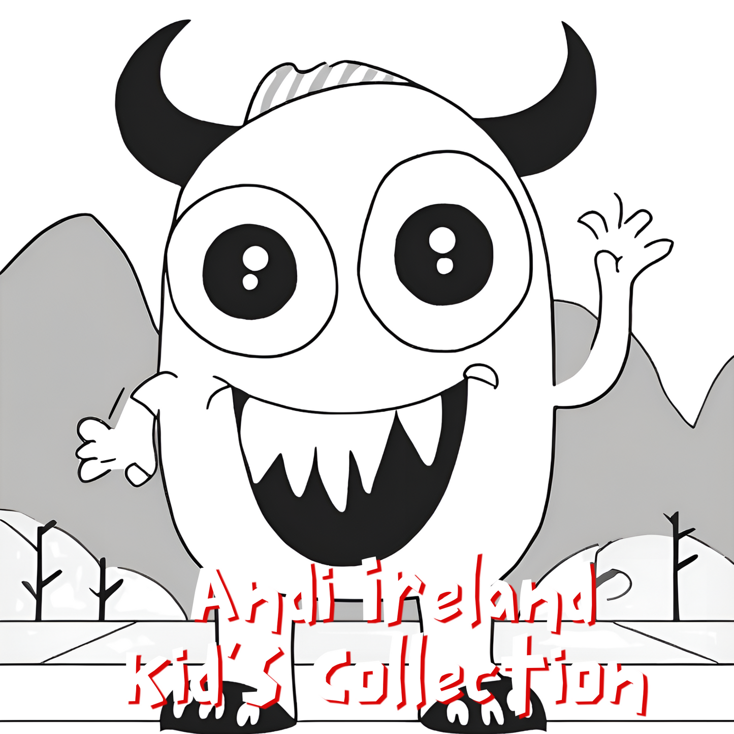 Stevie's Monster Friends Simple Image Coloring Book