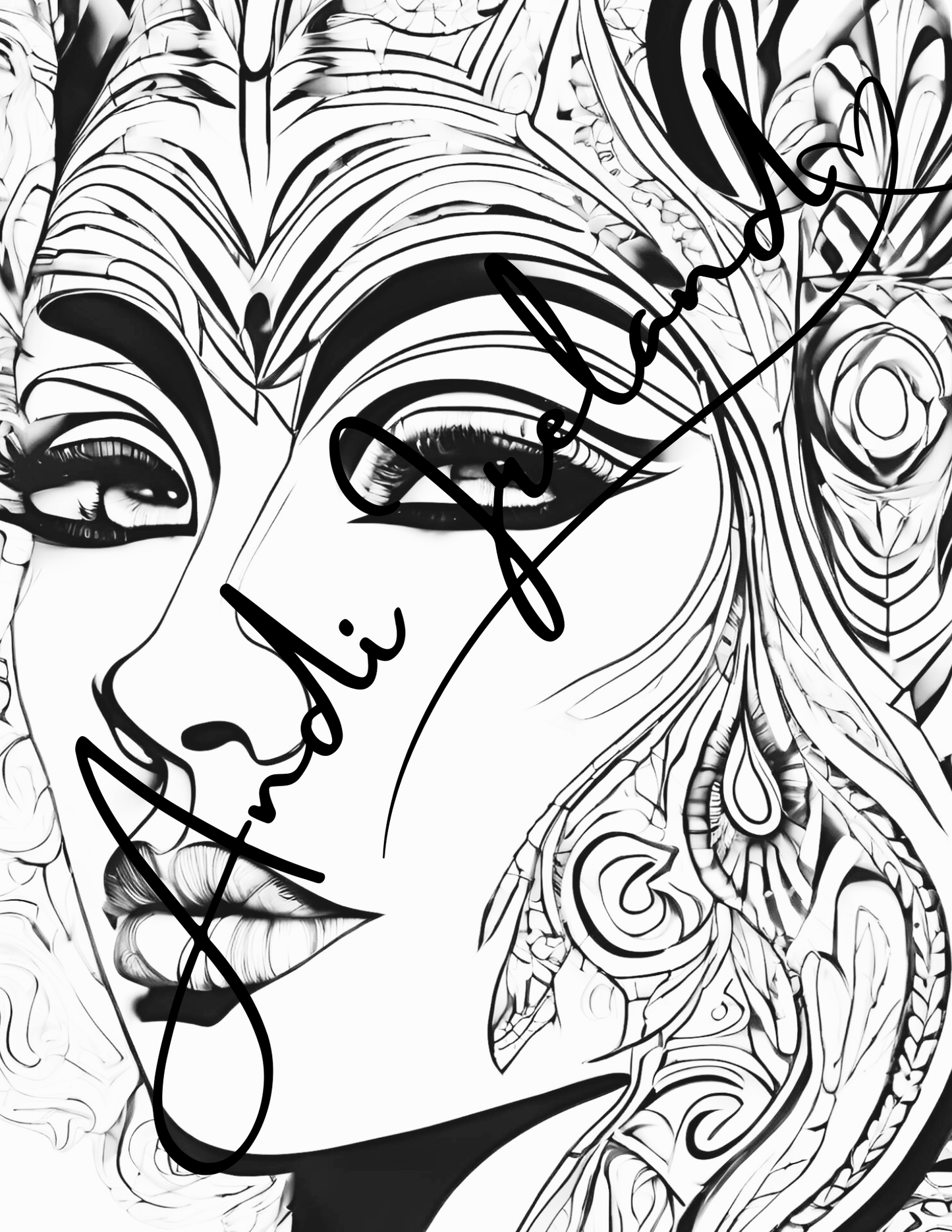 Goddess Energy Coloring Pages | PDF Download