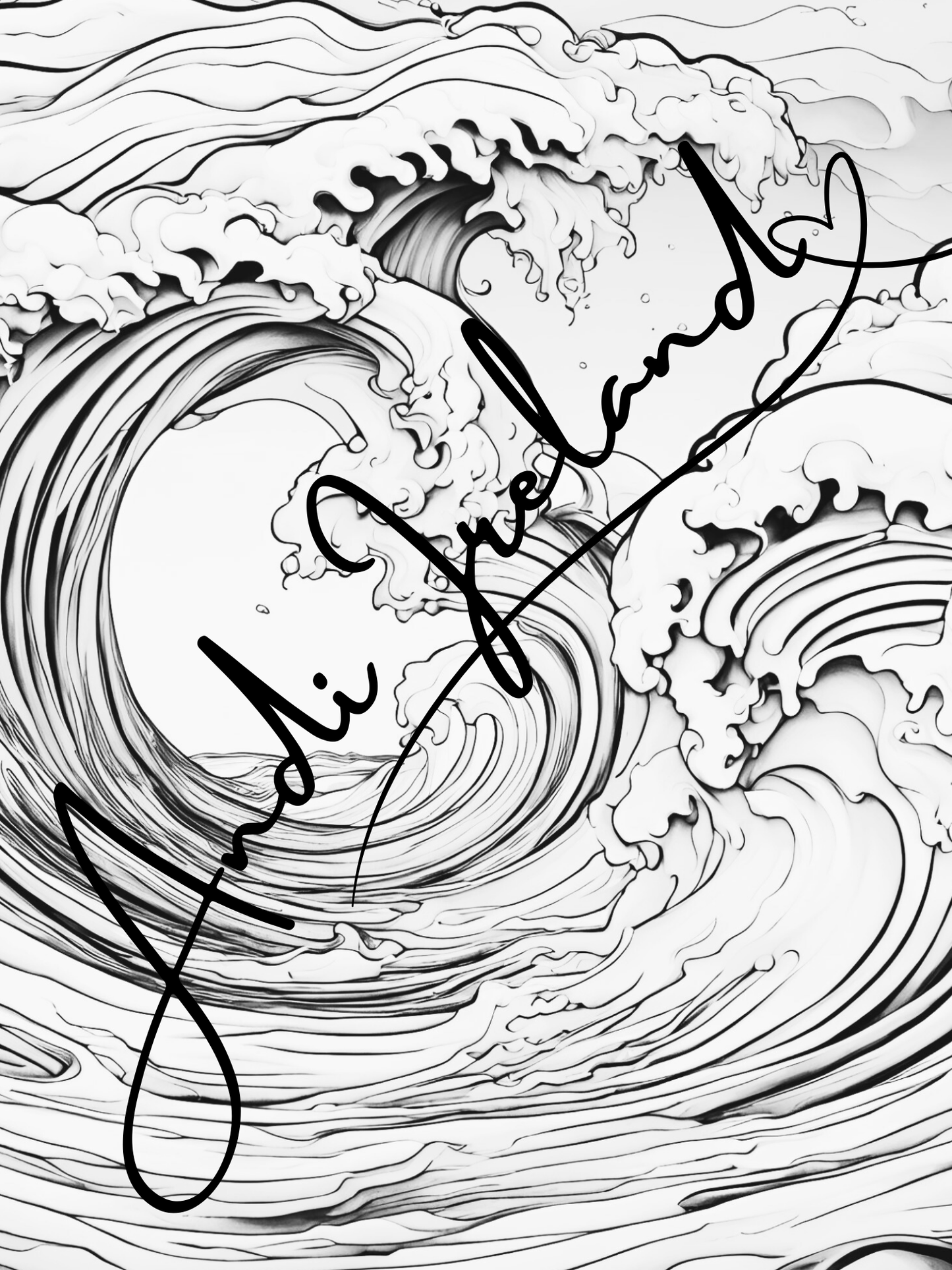 Ocean Waves Patterns Coloring Pages | PDF Download