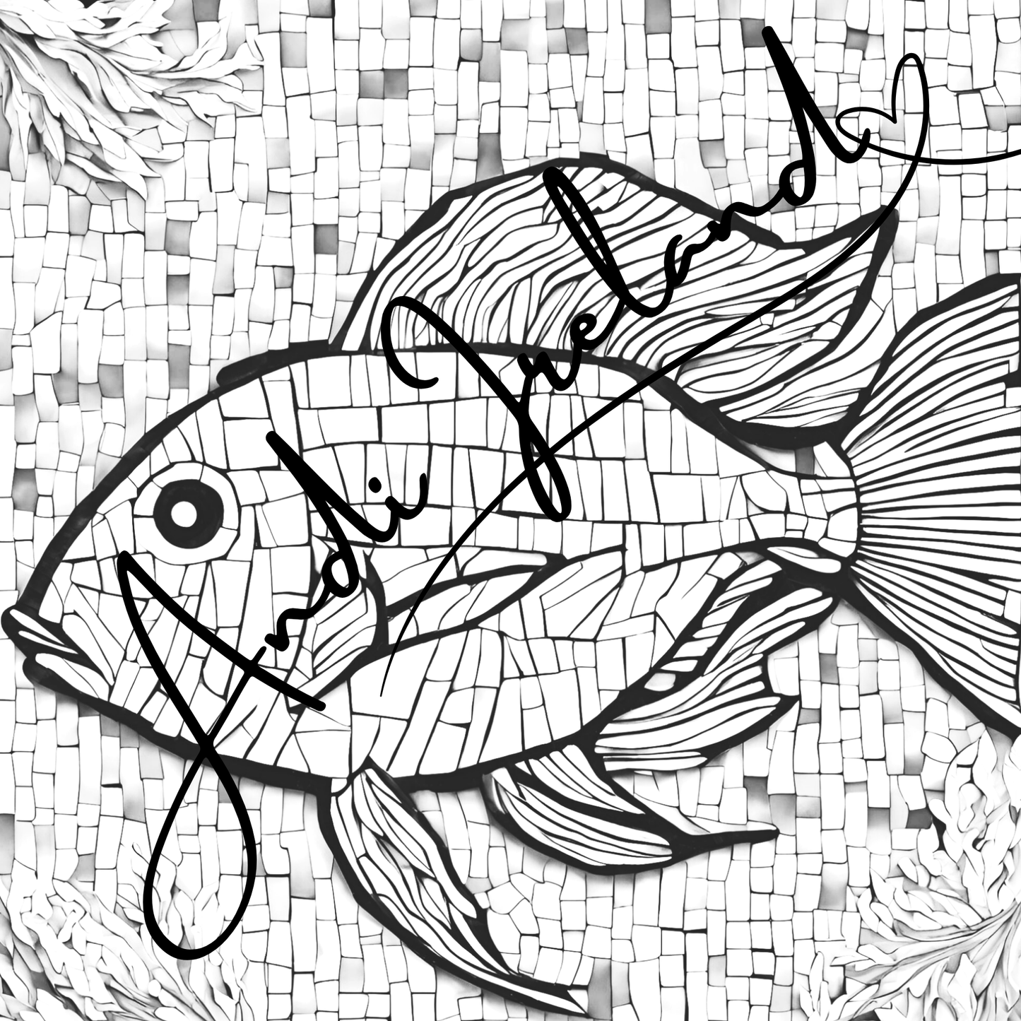 MindSpace Creatives Adult Coloring Book: Creative Coloring Fish Patterns