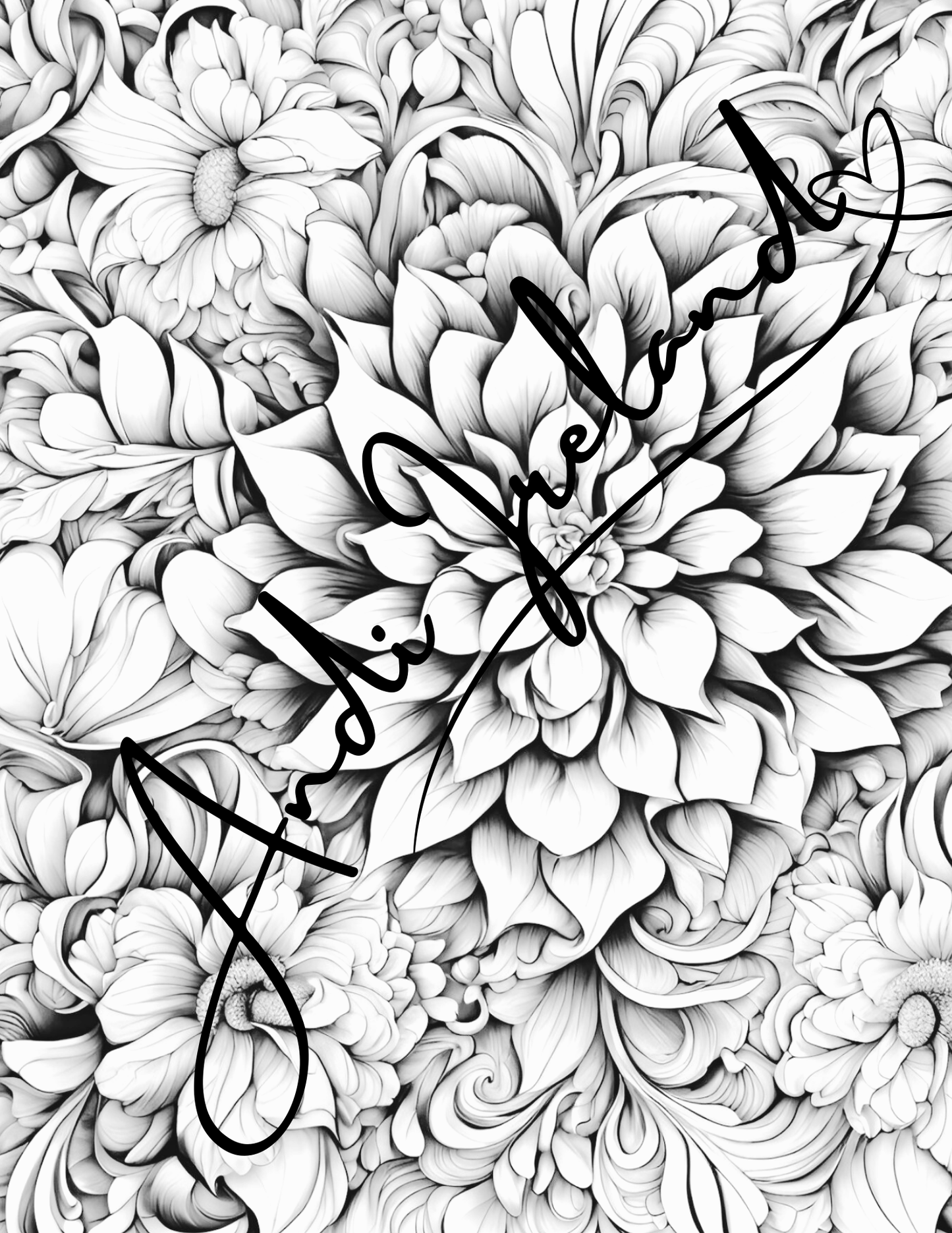 Floral Explosion Abstract Patterns Coloring Pages | PDF Download