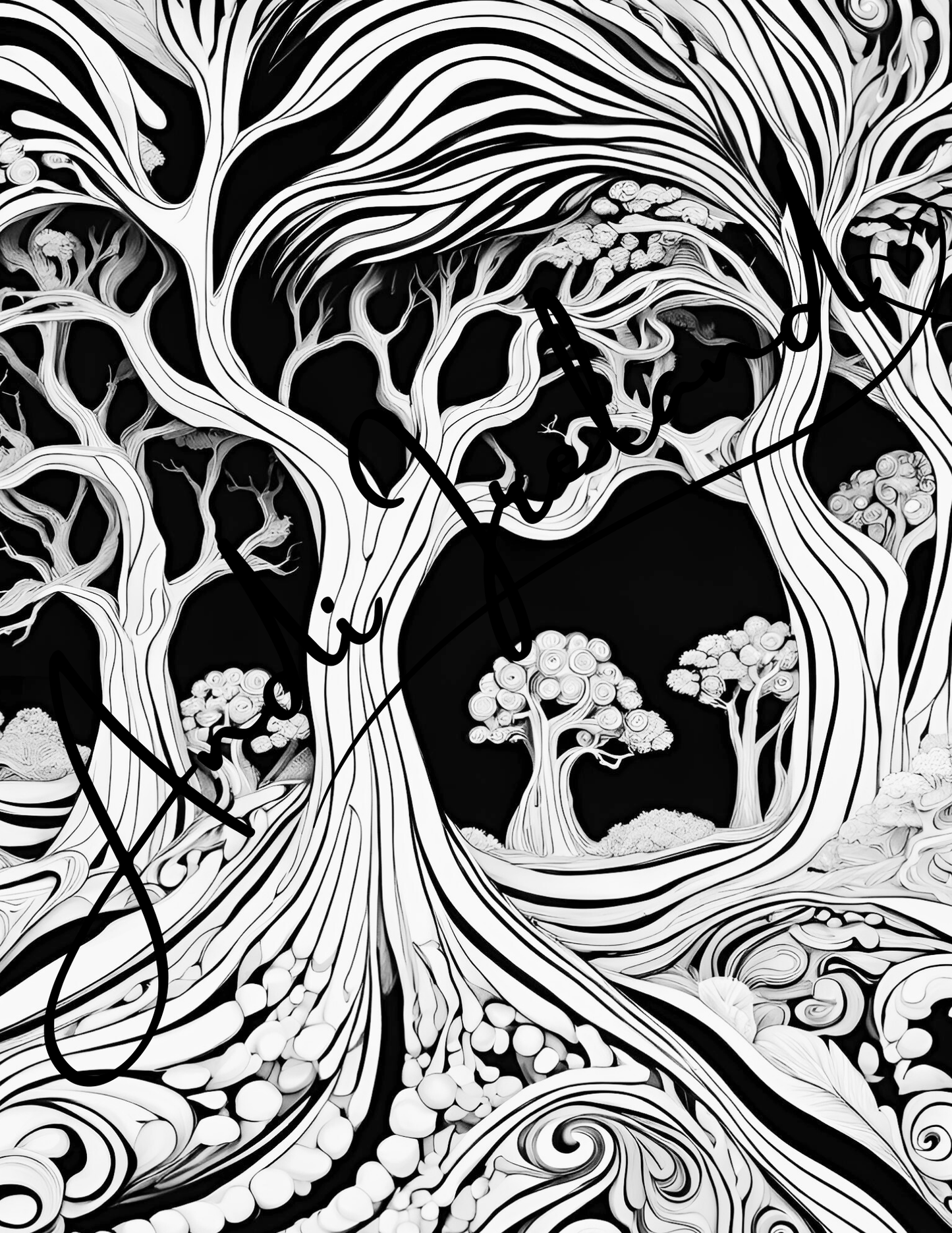 Into The Woods Trees Coloring Pages | PDF Download