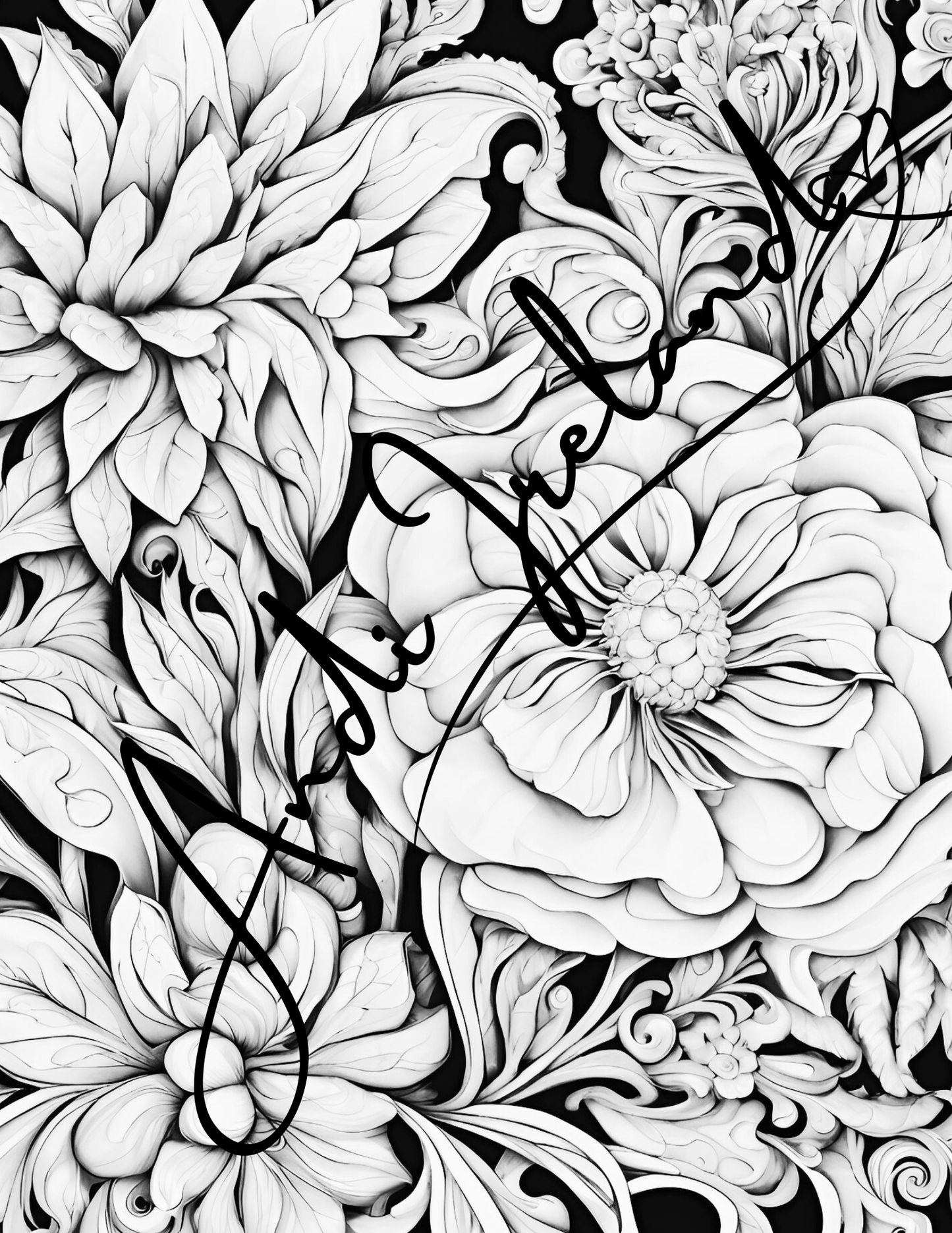 Floral Explosion Abstract Patterns Coloring Pages | PDF Download