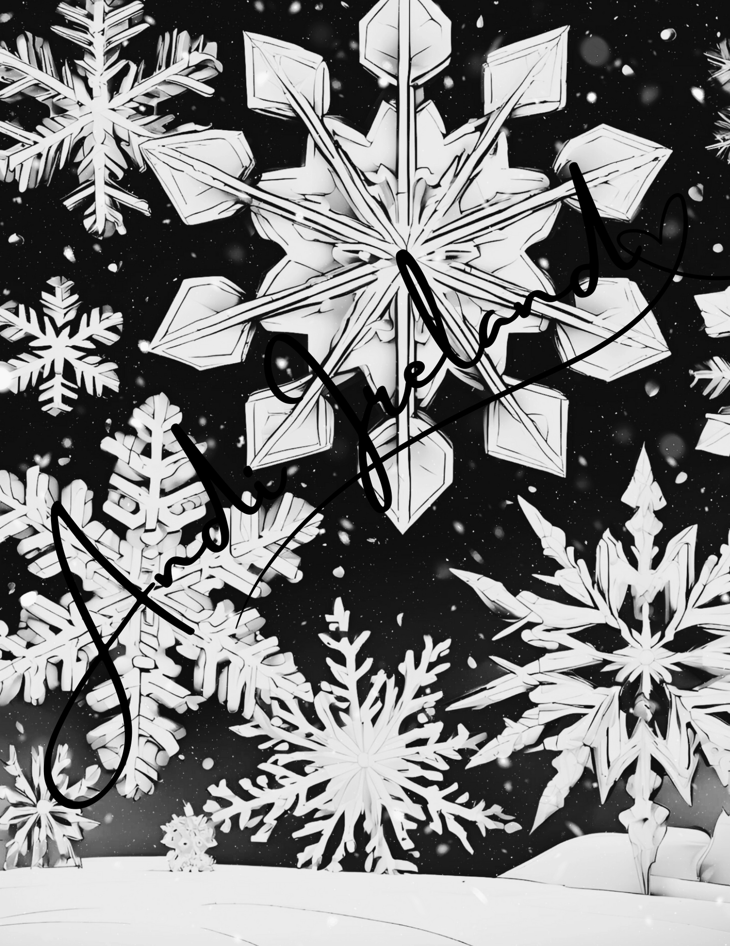 MindSpace Creatives: Adult Coloring Book Snowflake Magic