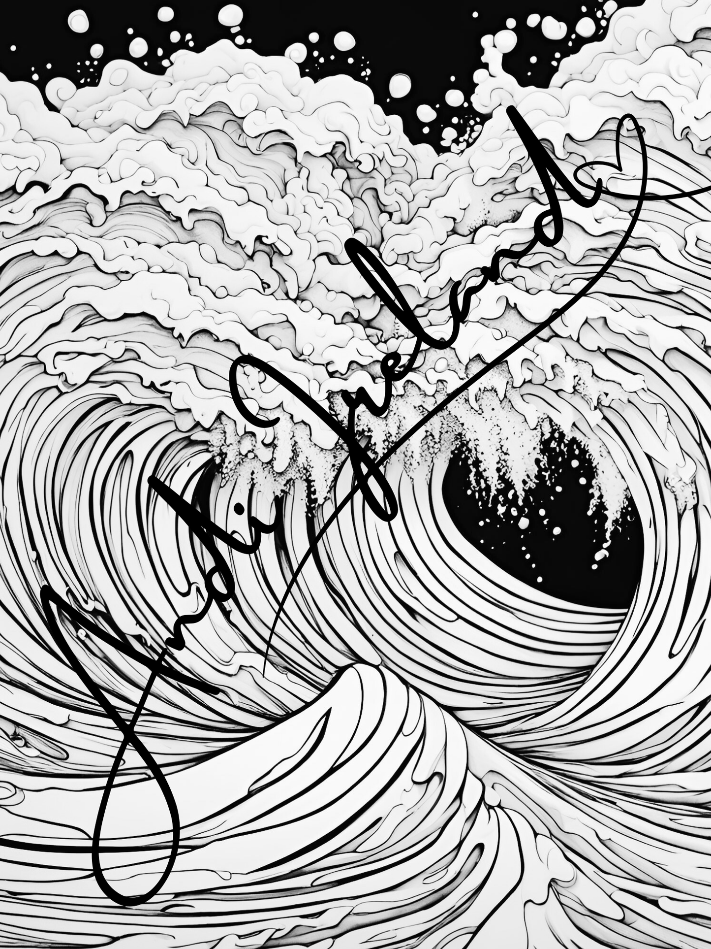 Ocean Waves Patterns Coloring Pages | PDF Download