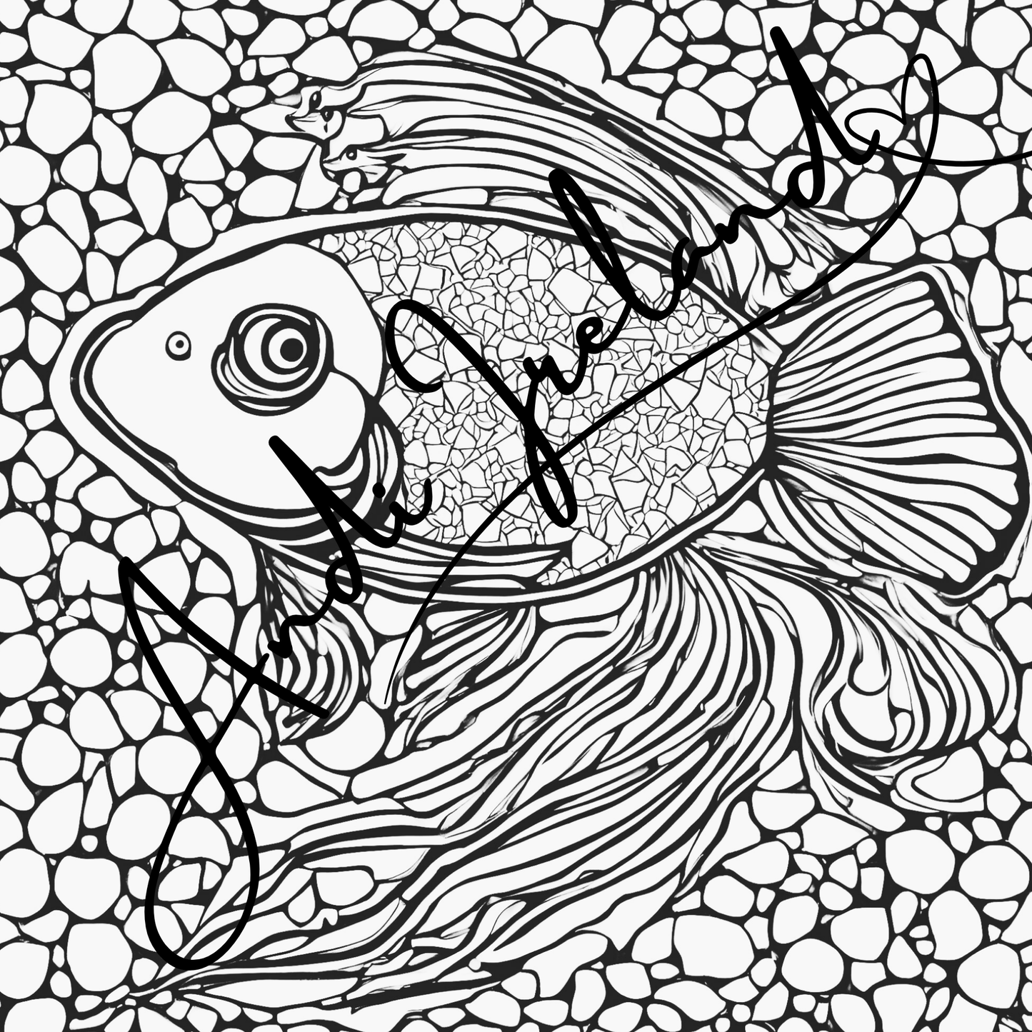 MindSpace Creatives Adult Coloring Book: Creative Coloring Fish Patterns