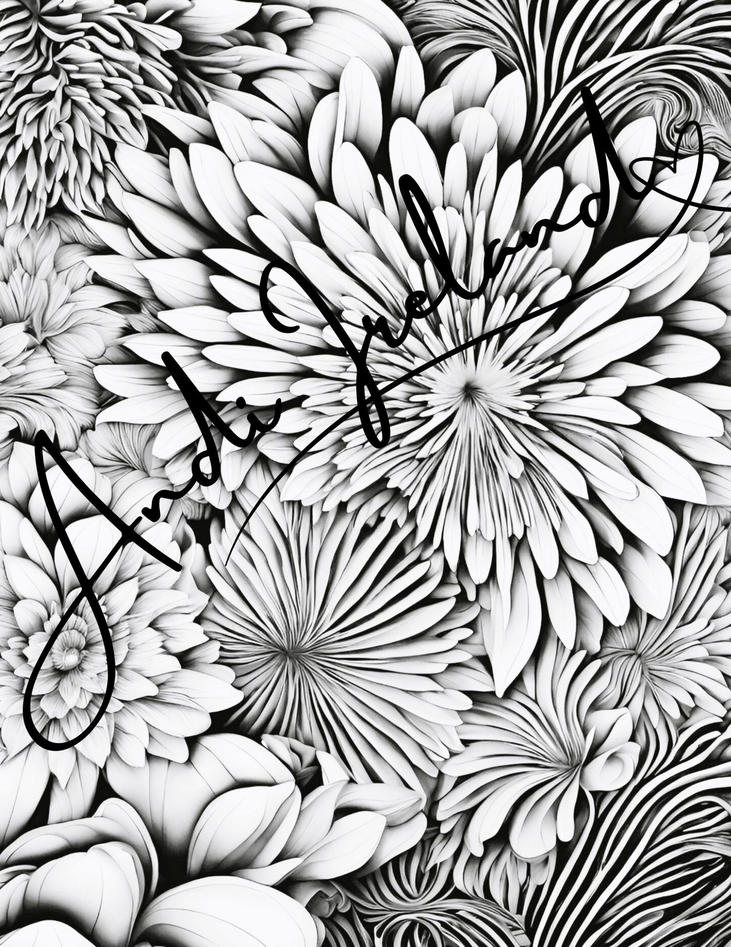 Mountain Flowers Coloring Pages | PDF Download