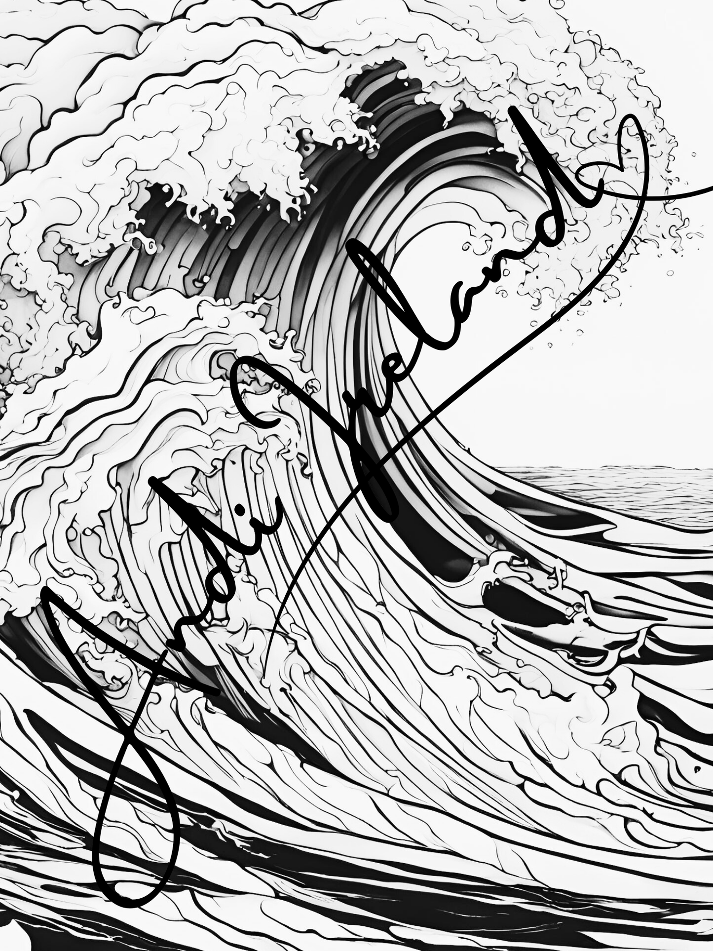 Ocean Waves Patterns Coloring Pages | PDF Download