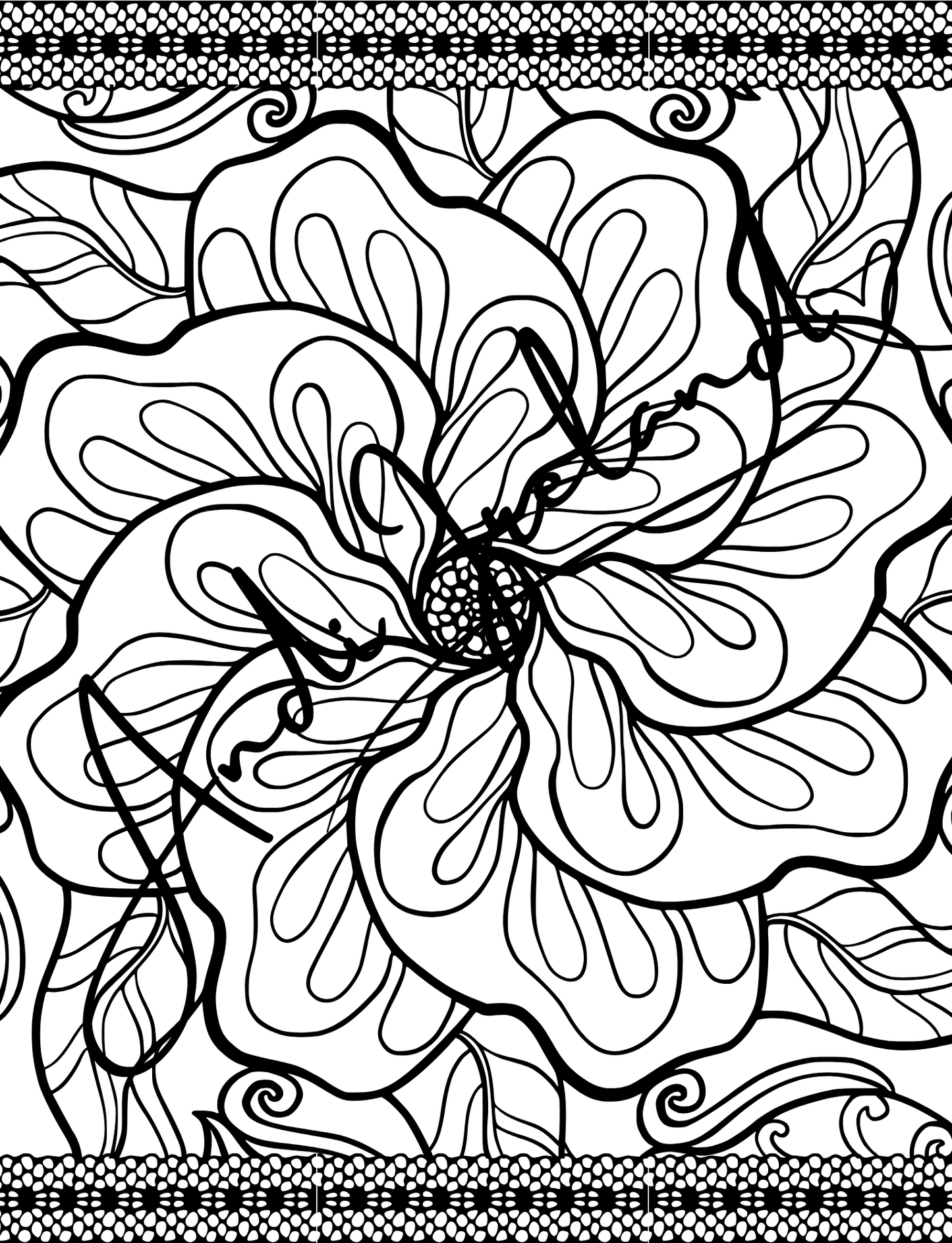 MindSpace Creatives Adult Coloring Book: Florals