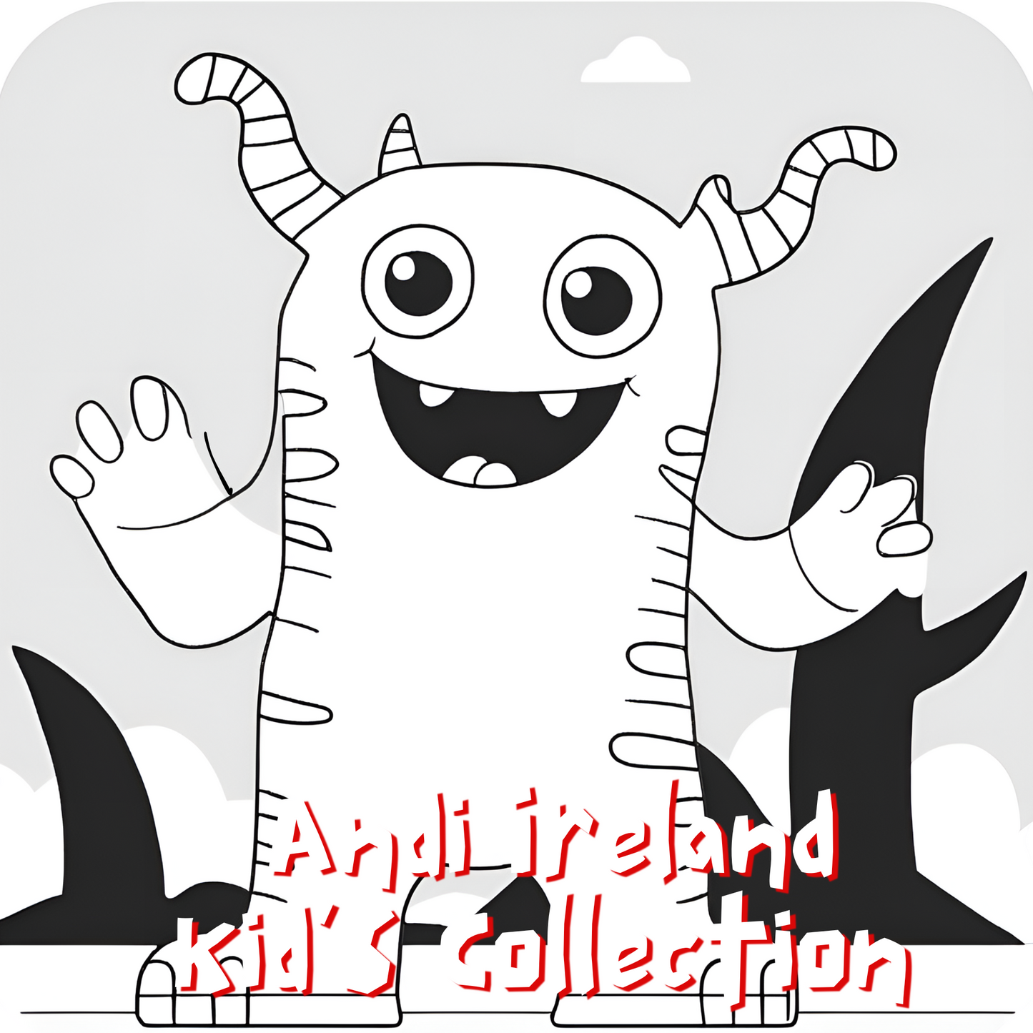 Stevie's Monster Friends Simple Image Coloring Book