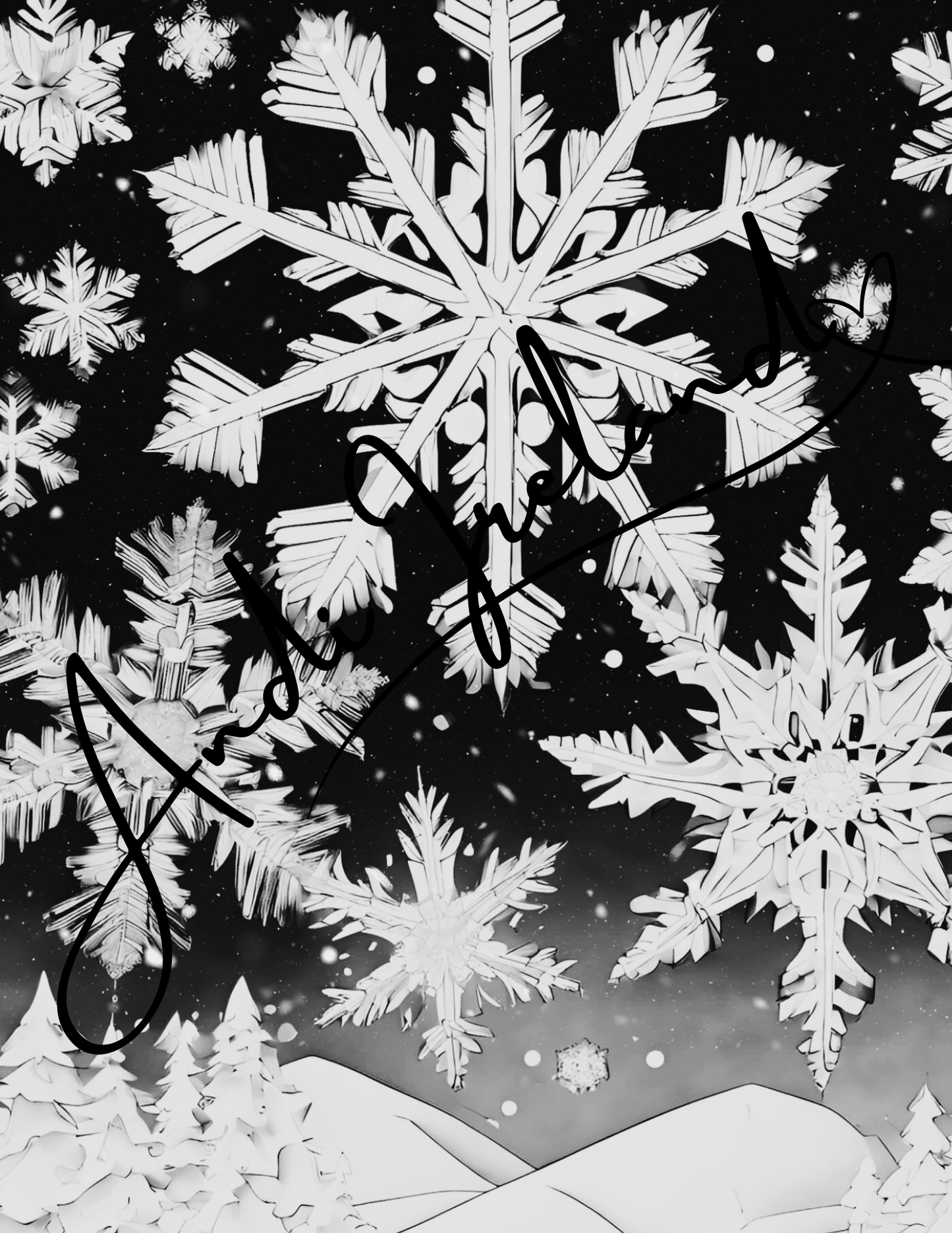 MindSpace Creatives: Adult Coloring Book Snowflake Magic