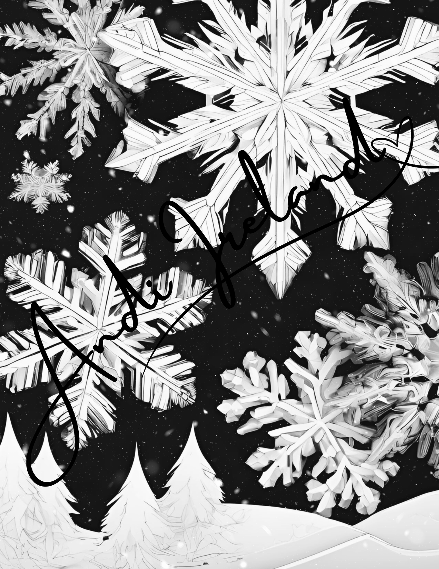 MindSpace Creatives: Adult Coloring Book Snowflake Magic