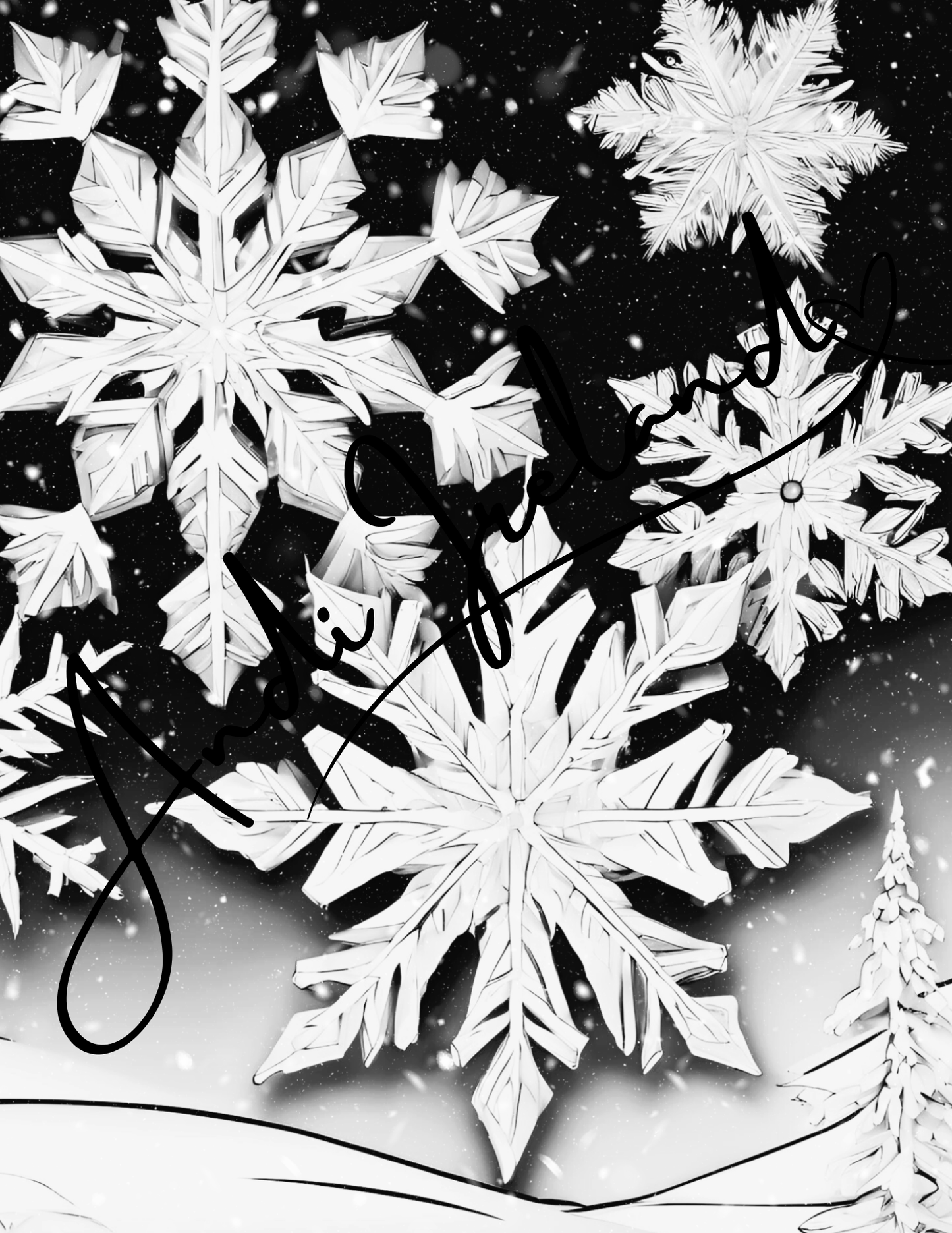 MindSpace Creatives: Adult Coloring Book Snowflake Magic