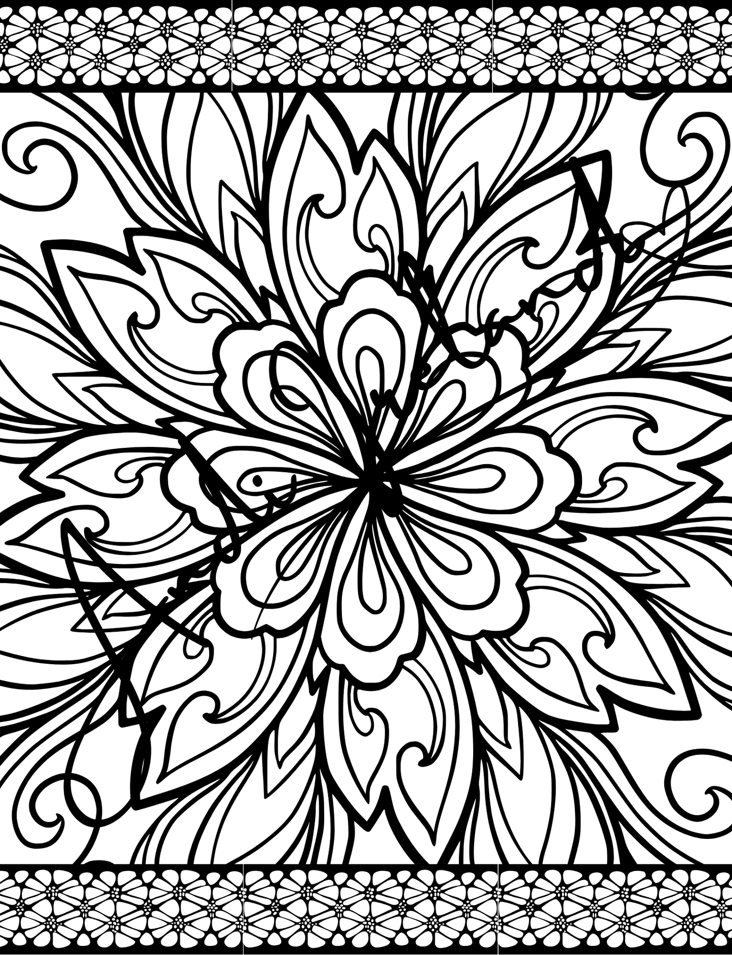 MindSpace Creatives Adult Coloring Book: Florals