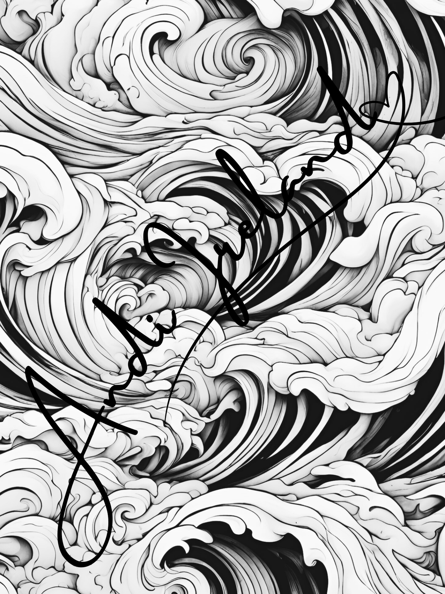 Ocean Waves Patterns Coloring Pages | PDF Download