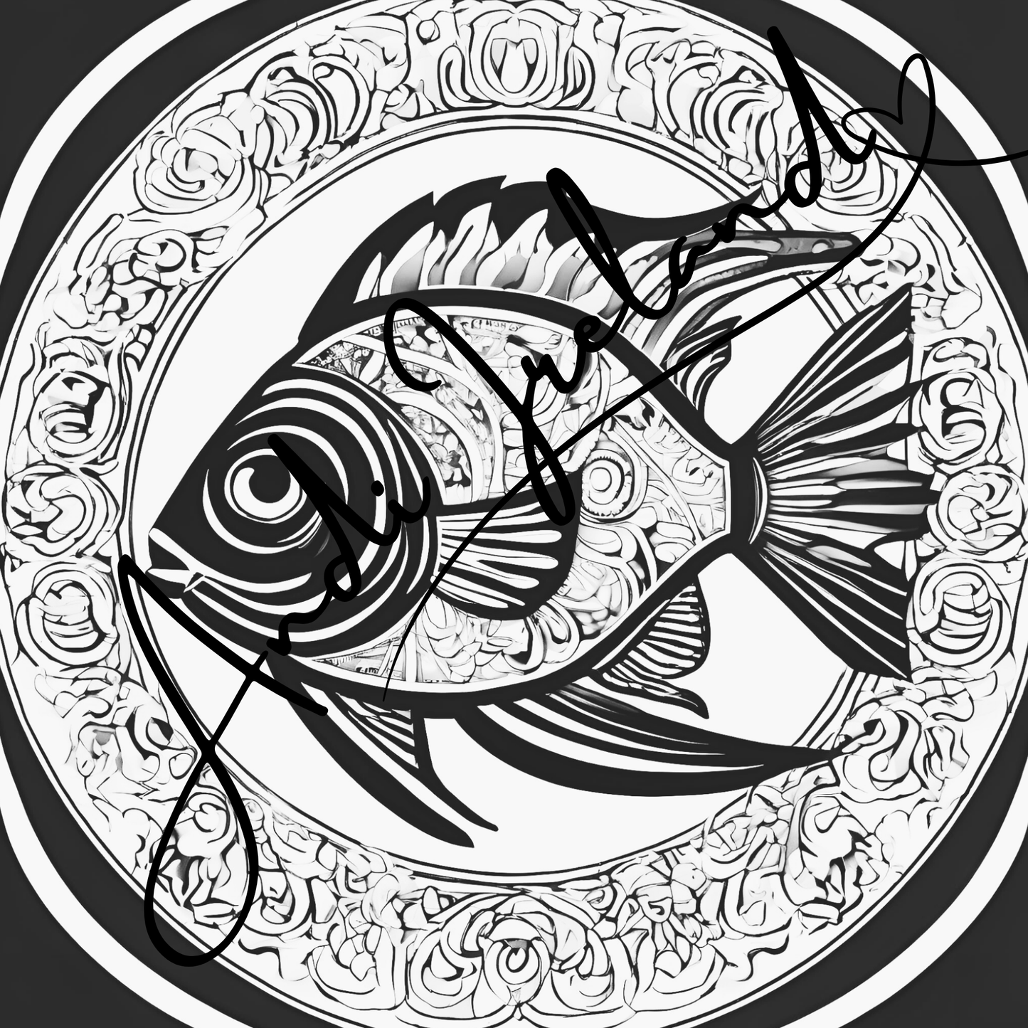 MindSpace Creatives Adult Coloring Book: Creative Coloring Fish Patterns