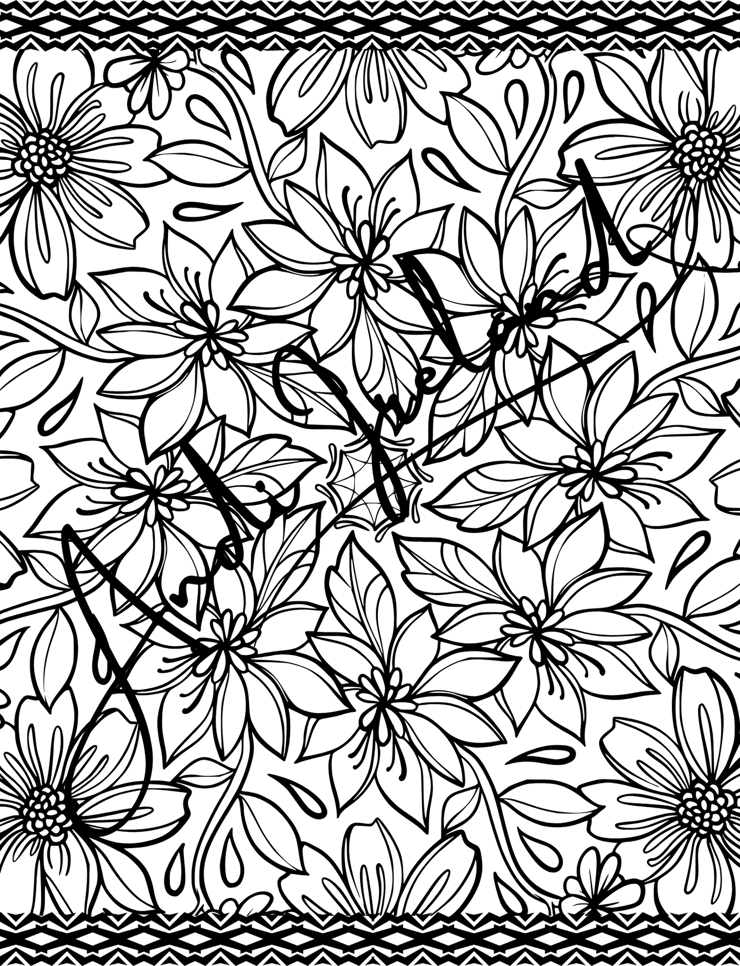 MindSpace Creatives Adult Coloring Book: Florals