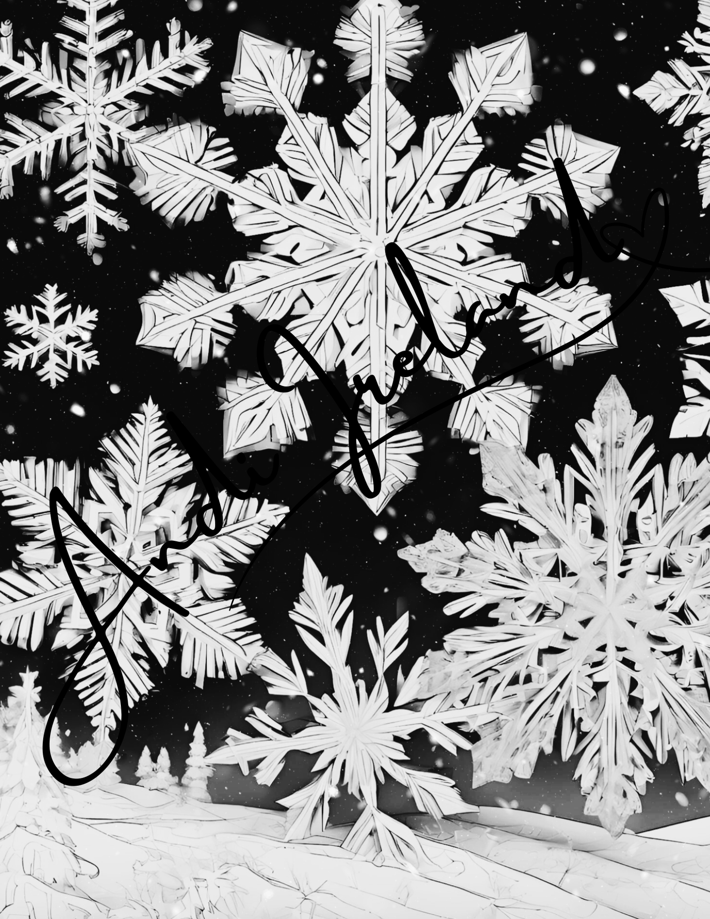 MindSpace Creatives: Adult Coloring Book Snowflake Magic