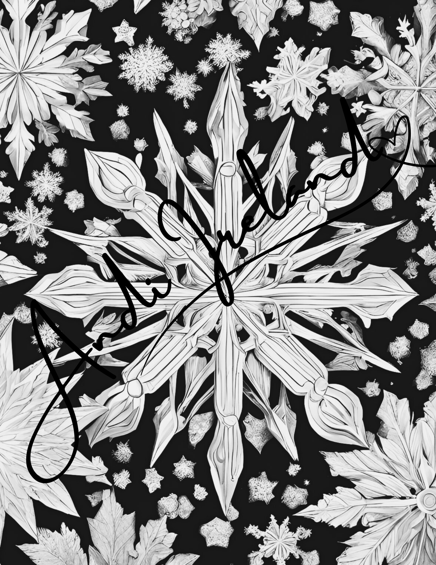 MindSpace Creatives: Adult Coloring Book Snowflake Magic