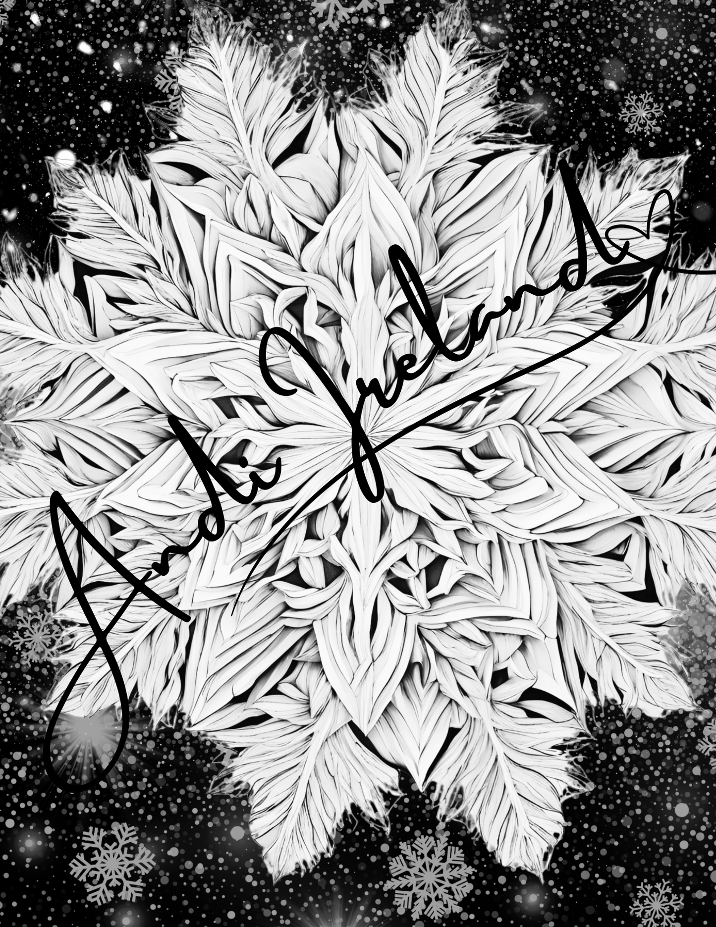 MindSpace Creatives: Adult Coloring Book Snowflake Magic