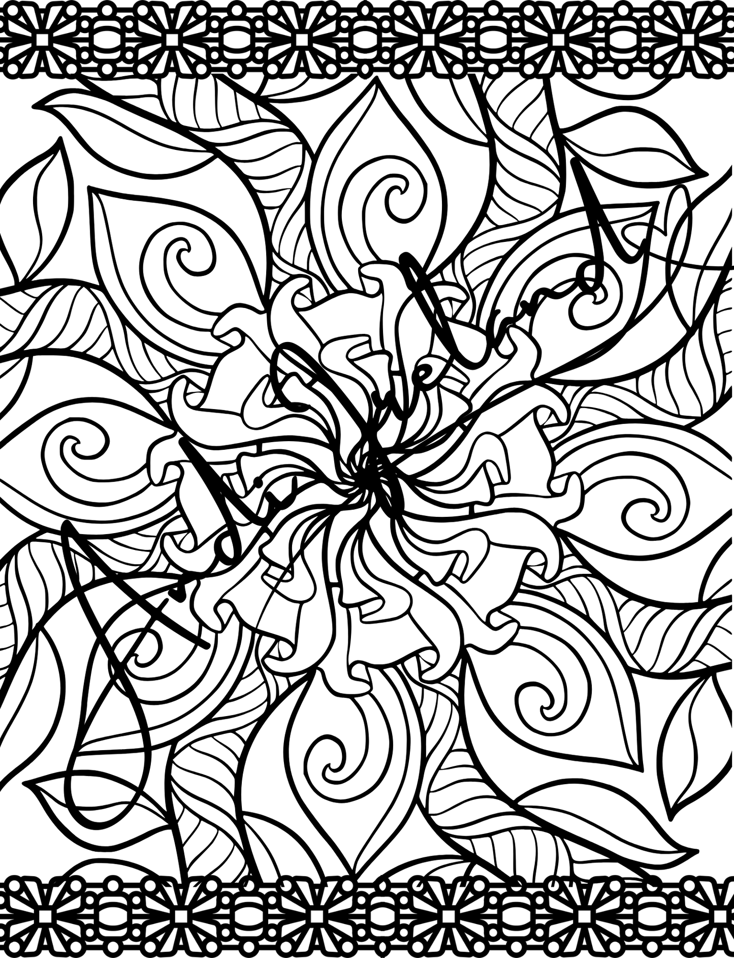 MindSpace Creatives Adult Coloring Book: Florals