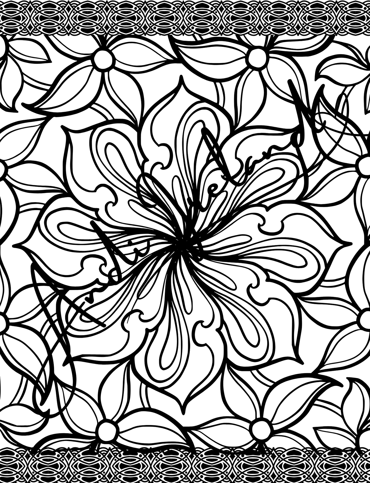 MindSpace Creatives Adult Coloring Book: Florals