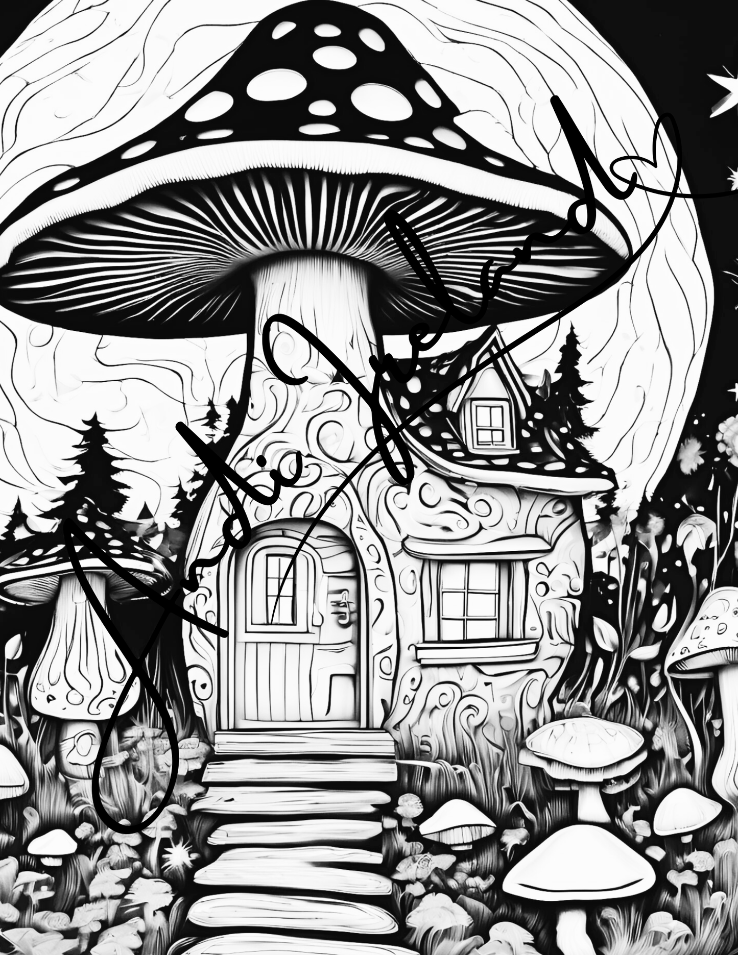 Mushroom Castle Coloring Pages | PDF Download