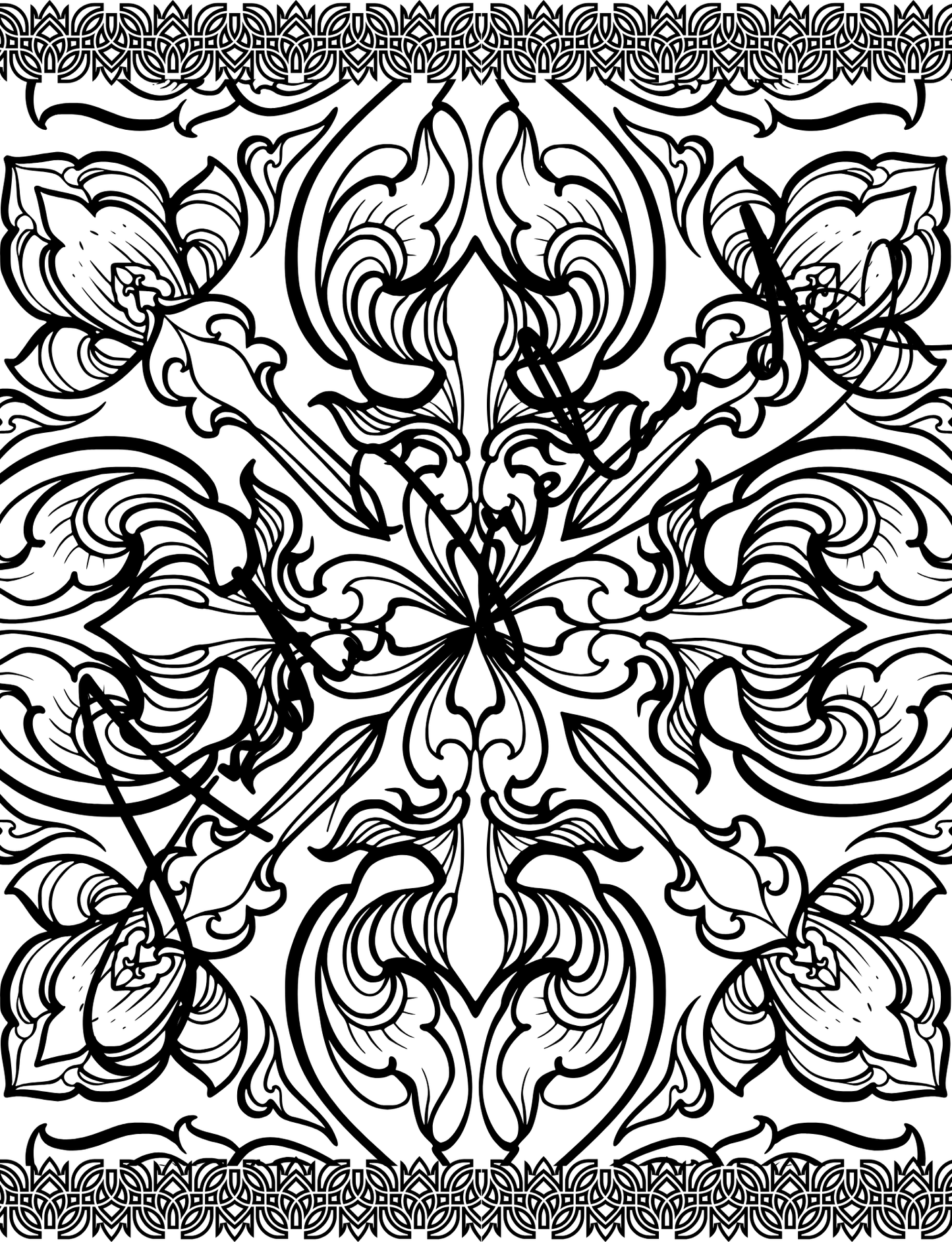 MindSpace Creatives Adult Coloring Book: Florals