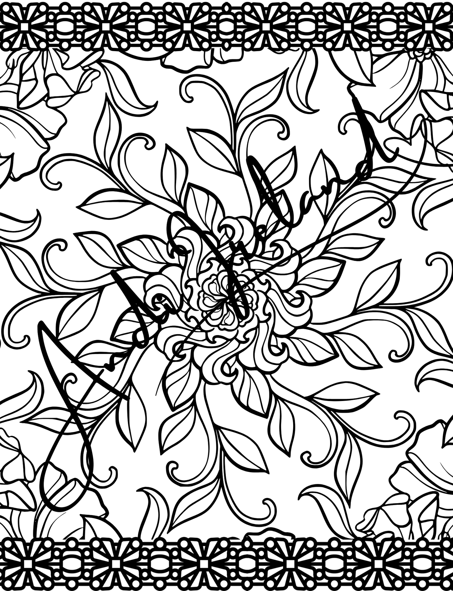 MindSpace Creatives Adult Coloring Book: Florals