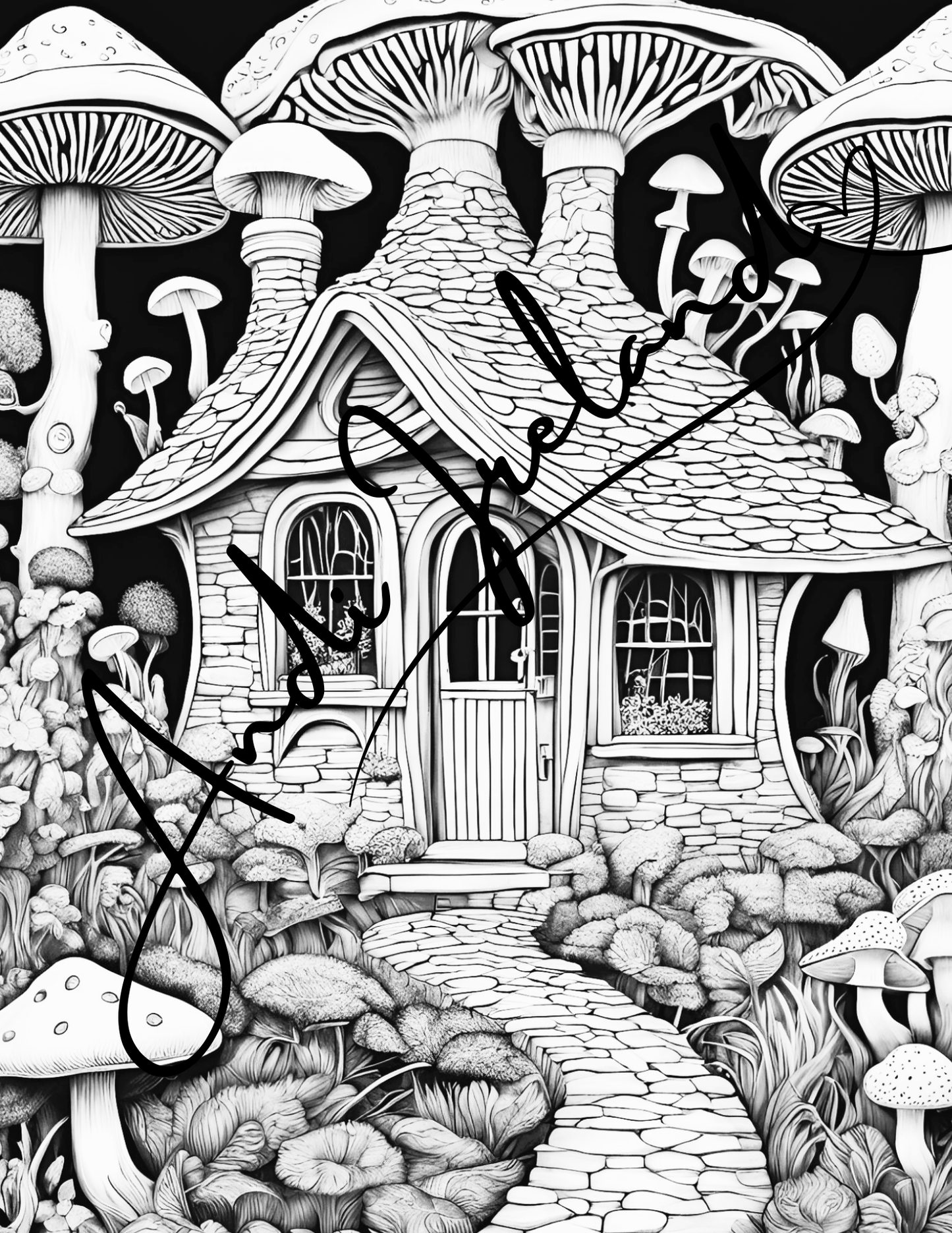 Mushroom Castle Coloring Pages | PDF Download