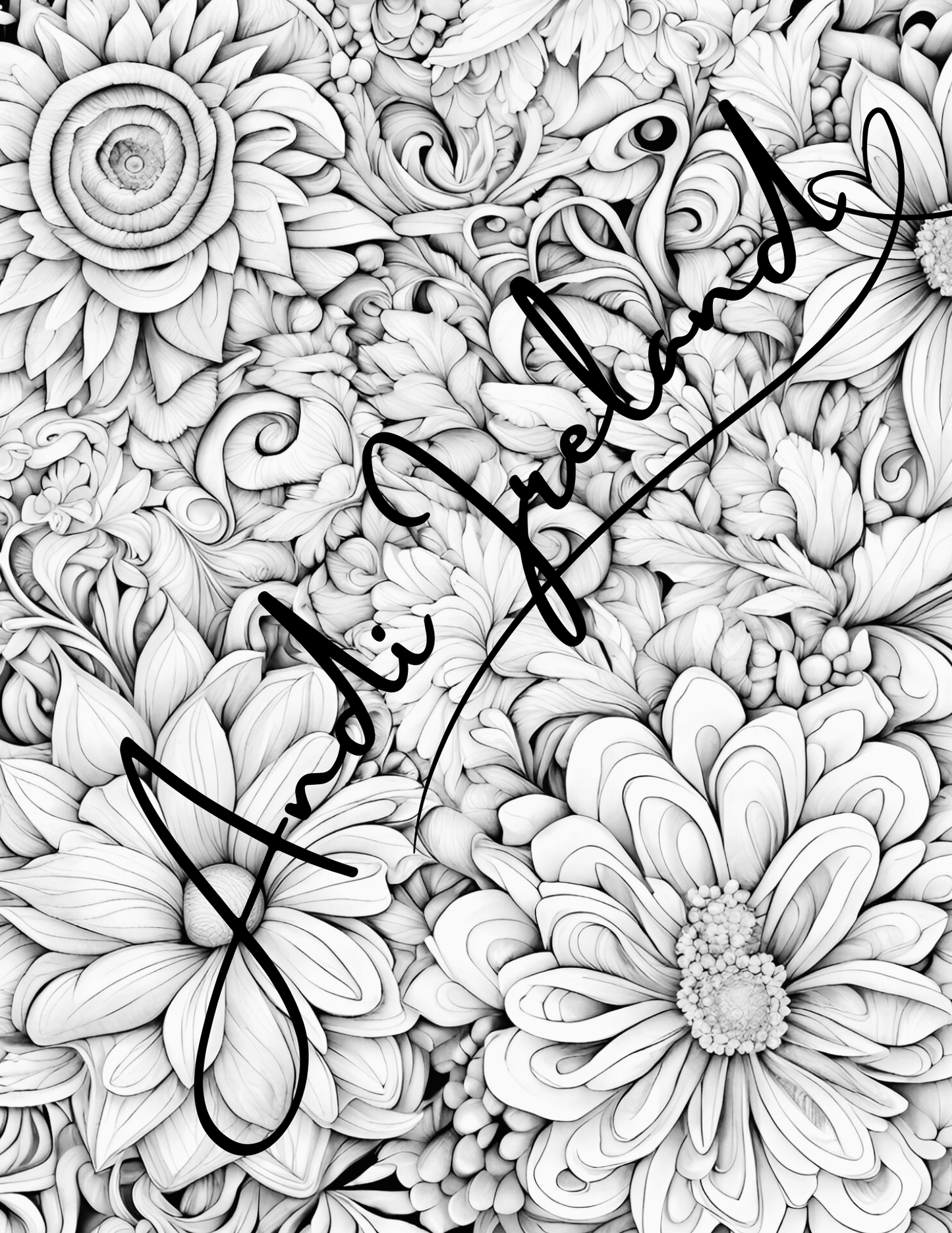 Floral Explosion Abstract Patterns Coloring Pages | PDF Download