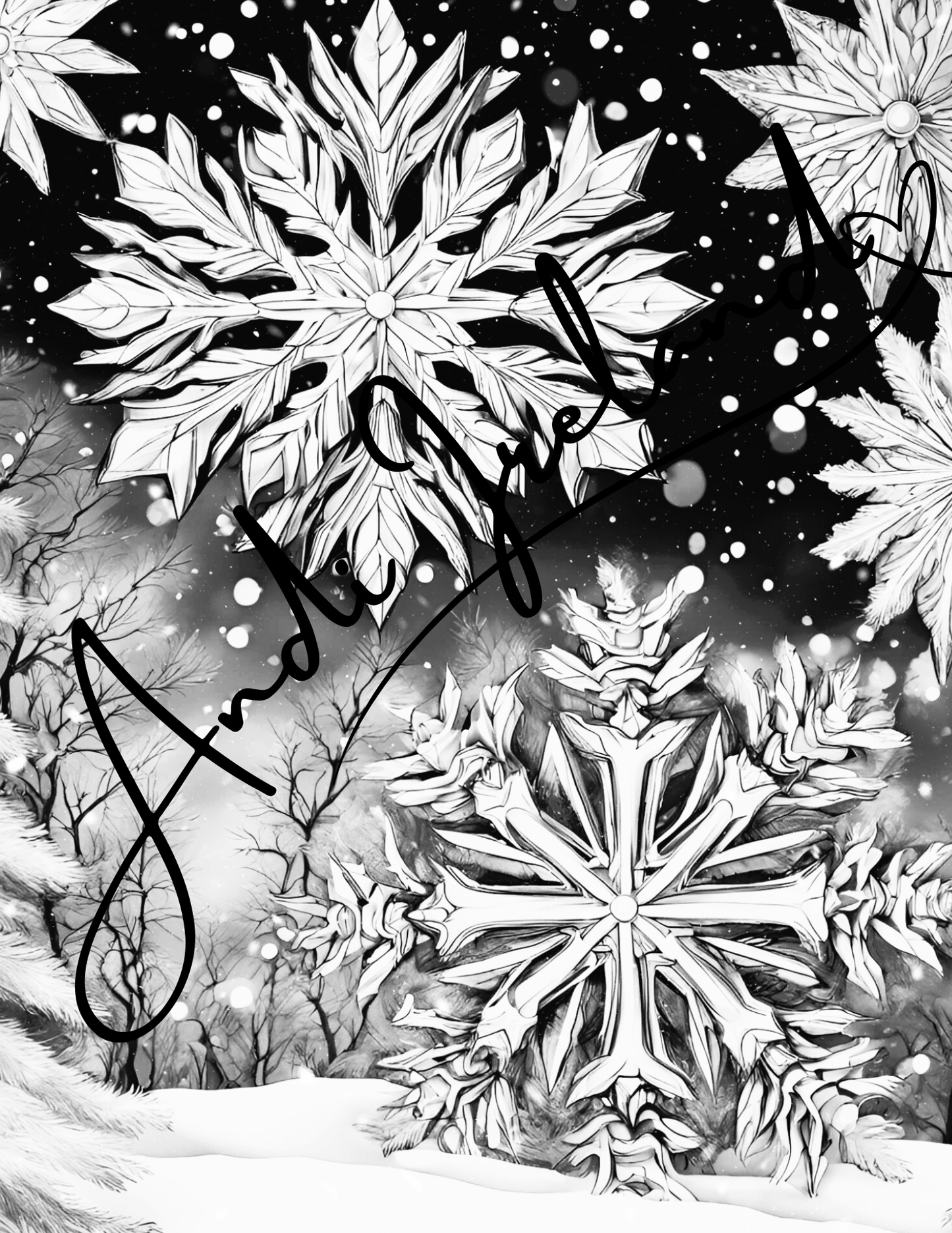 Winter Snowflakes Coloring Pages | PDF Download