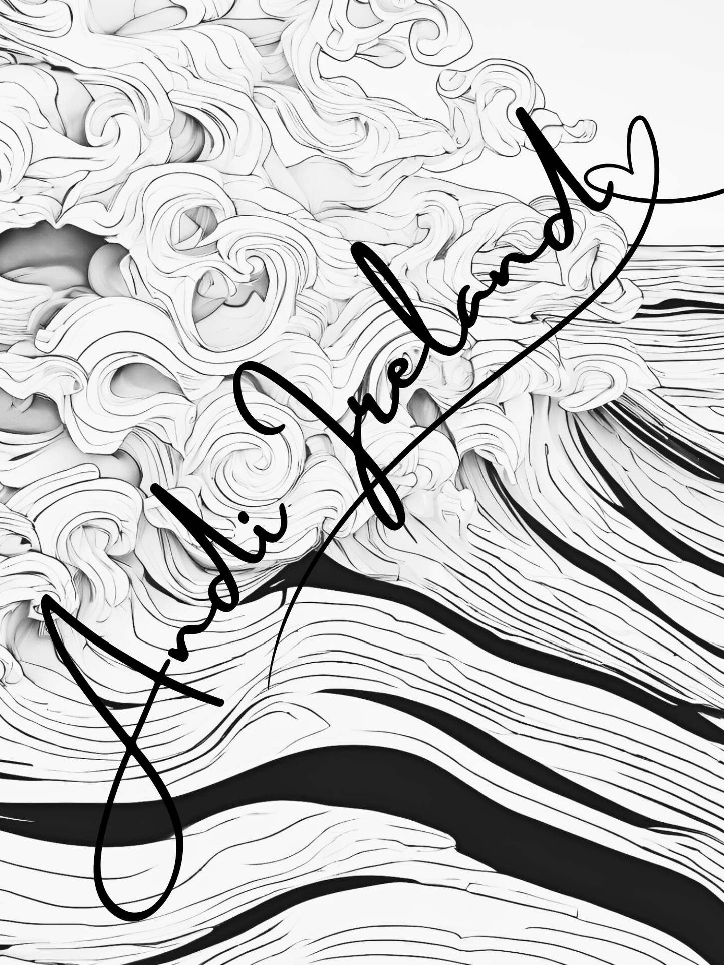 Ocean Waves Patterns Coloring Pages | PDF Download